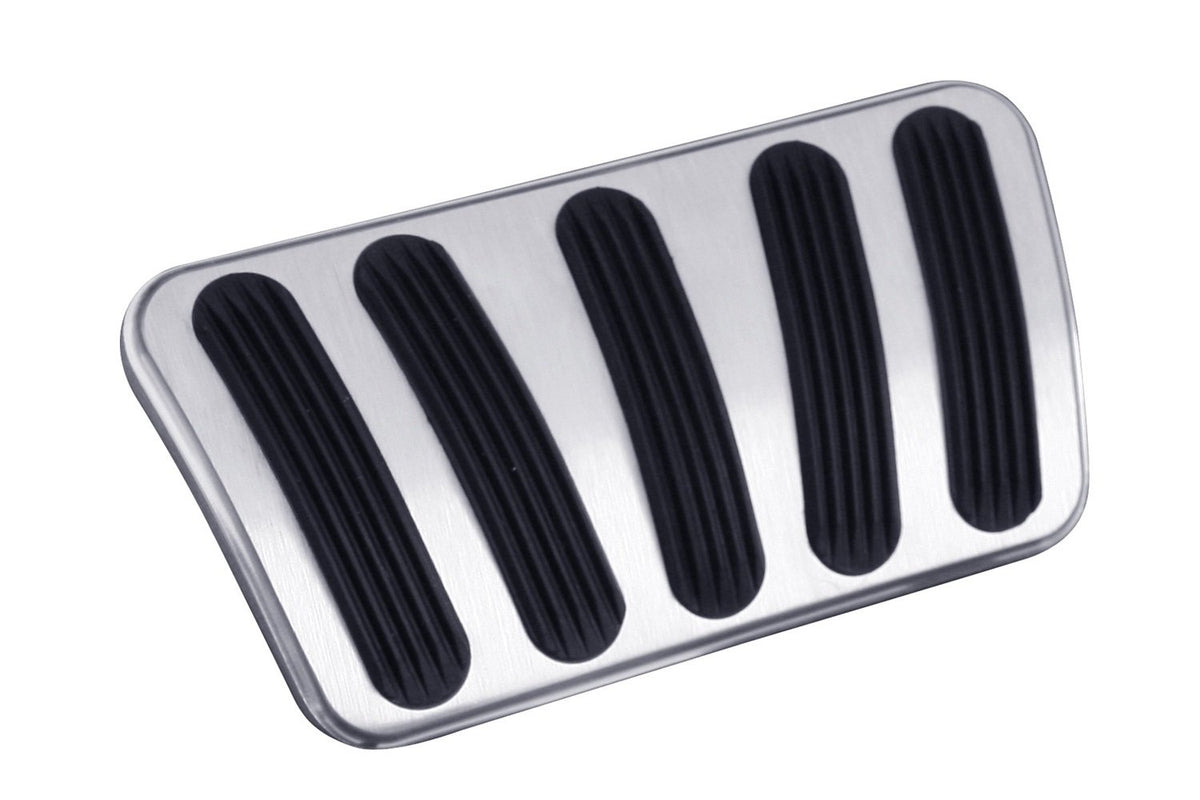 Lokar BAG-6166 Billet Aluminum Curved Automatic Brake Pad with Rubber
