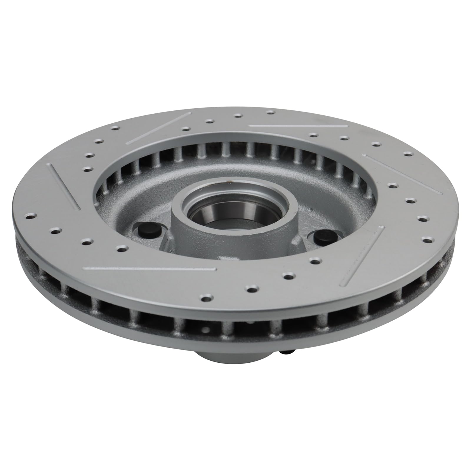 Trq Front Performance Brake Rotor Drilled Slotted Pair Set For Chevy/Pontiac/Gmc/Oldsmobile/Buick