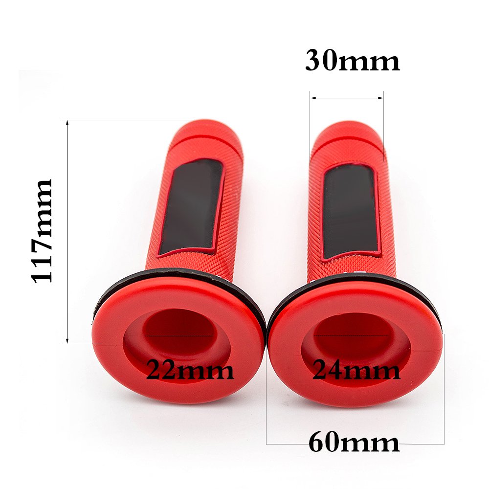 Procnc Universal 7/8” 22Mm Motorcycle Hand Grip Handlebar Handle Bar For Grom Crf150F Crf230F Cbr250R Cbr300R Cbr500R Yfm700 Raptor 700R Yfz450 Yfz450R