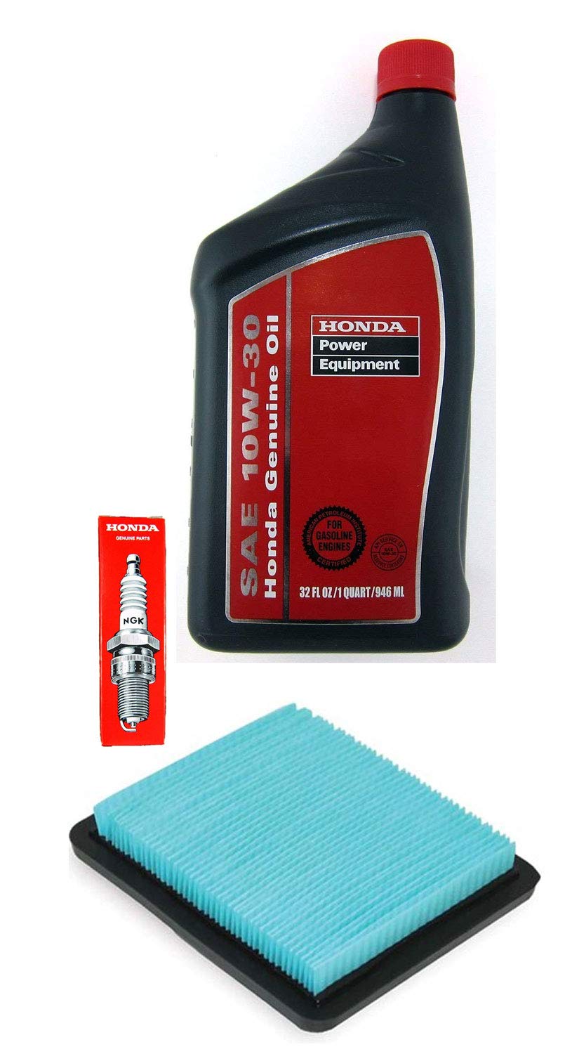 Honda Eu3000 Generator Tune-Up Kit, (1) 08207-10W30 Quart Oil, (1) 98079-55846 Spark Plug & (1) 17211-Zs9-A02 Air Filter