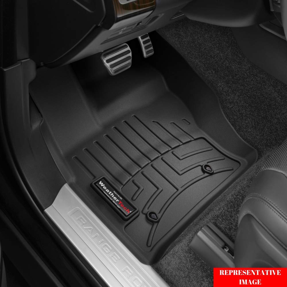 Weathertech Custom Fit Floorliners For Toyota Tacoma - 1St Row (4413011), Black