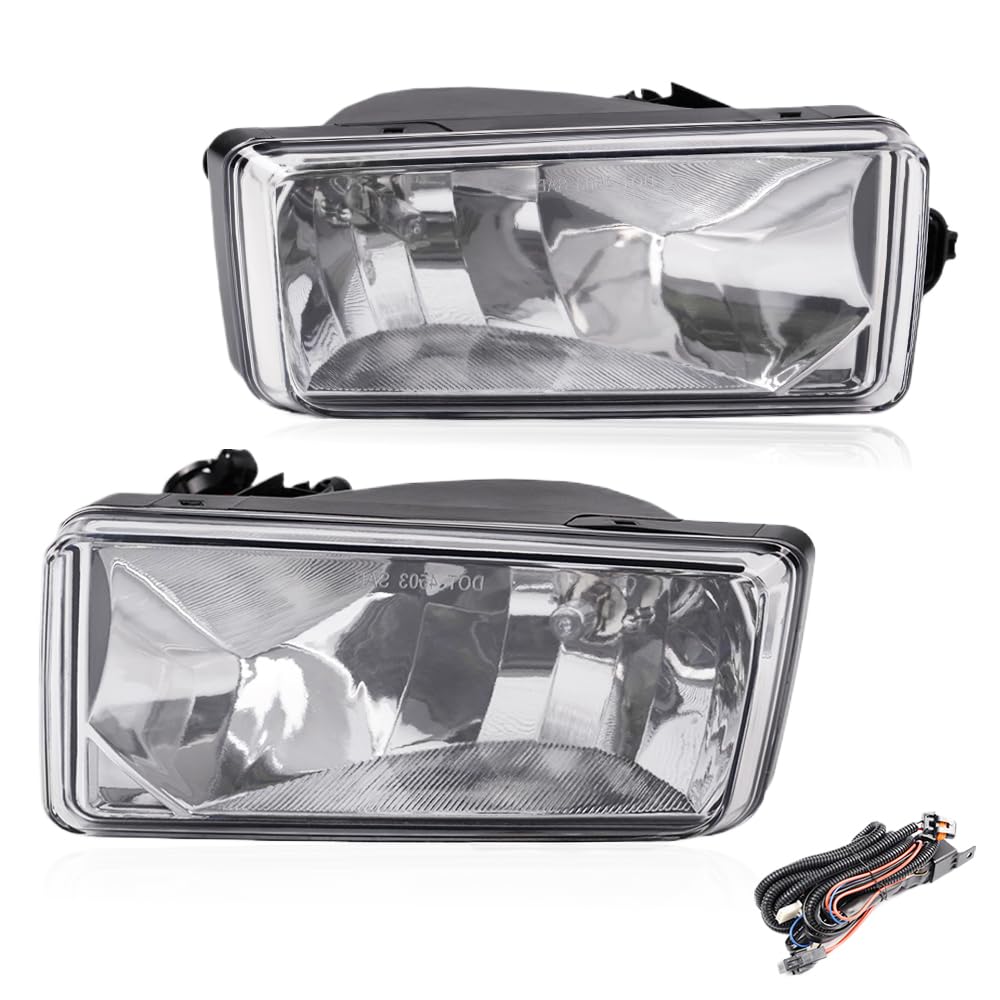 Pit66 Front Bumper Fog Light, Compatible With 2007-2015 Chevy Silverado/2007-2017 Chevy Suburban/2007-2015 Gmc Sierra/2010-2018