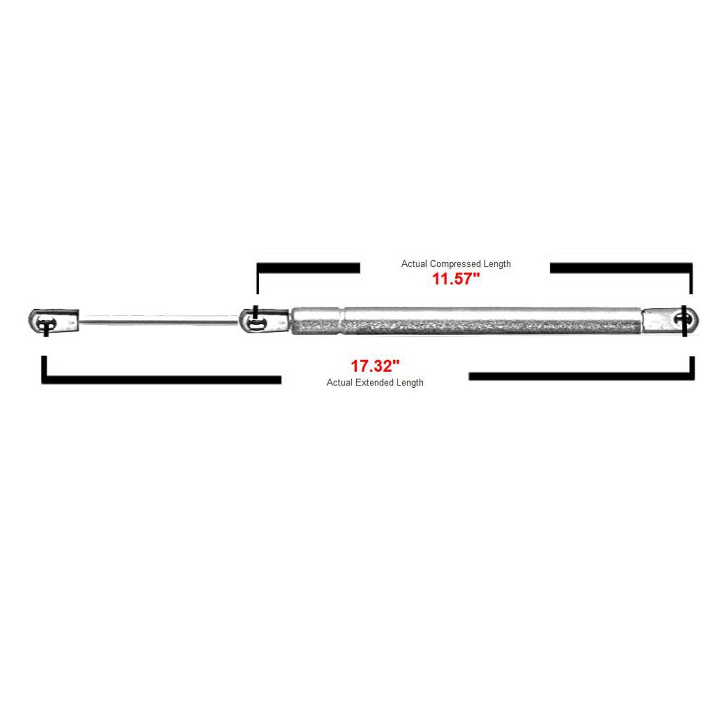 2 Pcs Front Hood Lift Supports Shocks Struts Gas Spring Fit For Ford F-250 F-350 F-450 F-550 Super Duty 4339