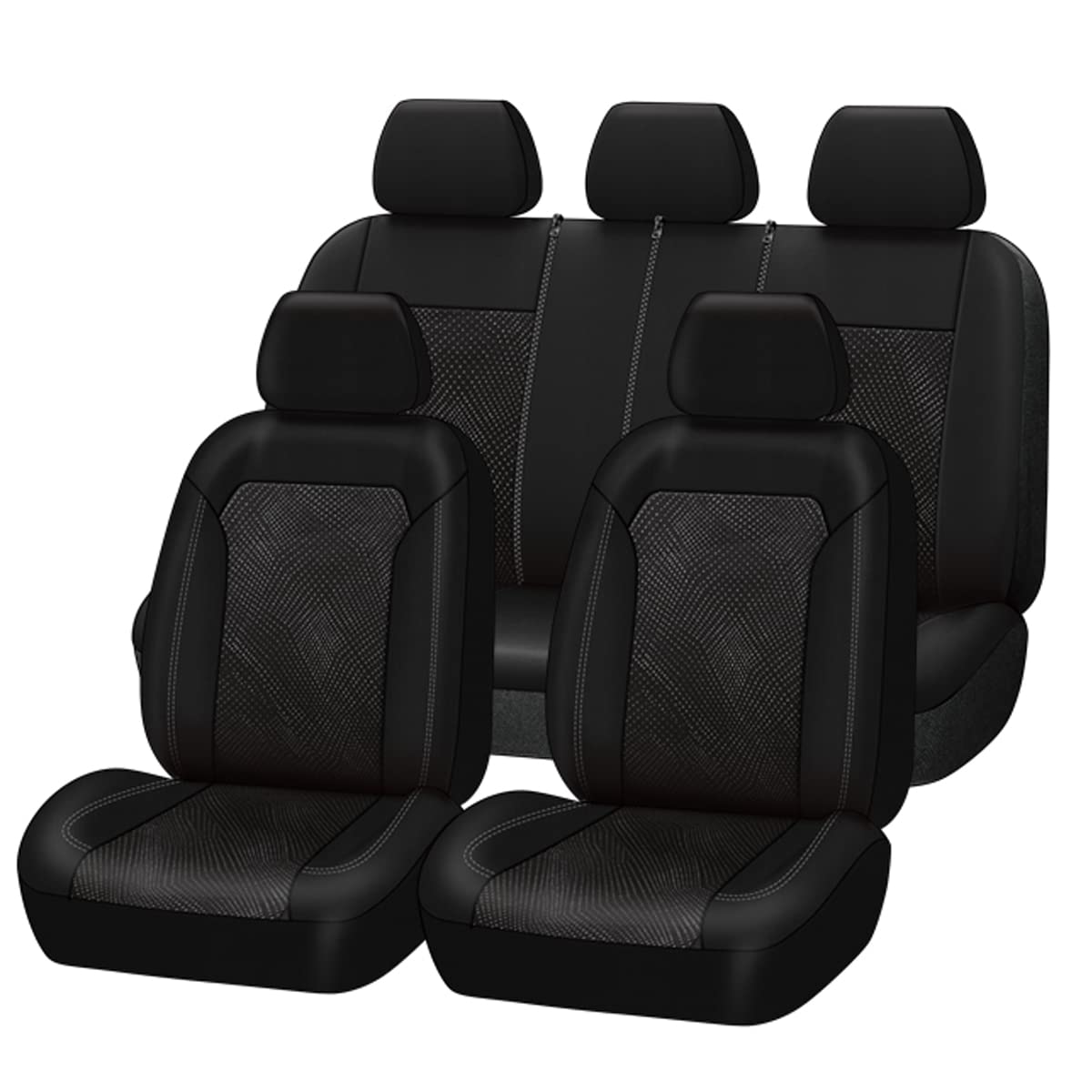 Flying Banner Car Seat Covers Full Set Universal fit Most Car,Truck,SUV and Van Comfortable Airbag Compatible Jacquard & Polyest