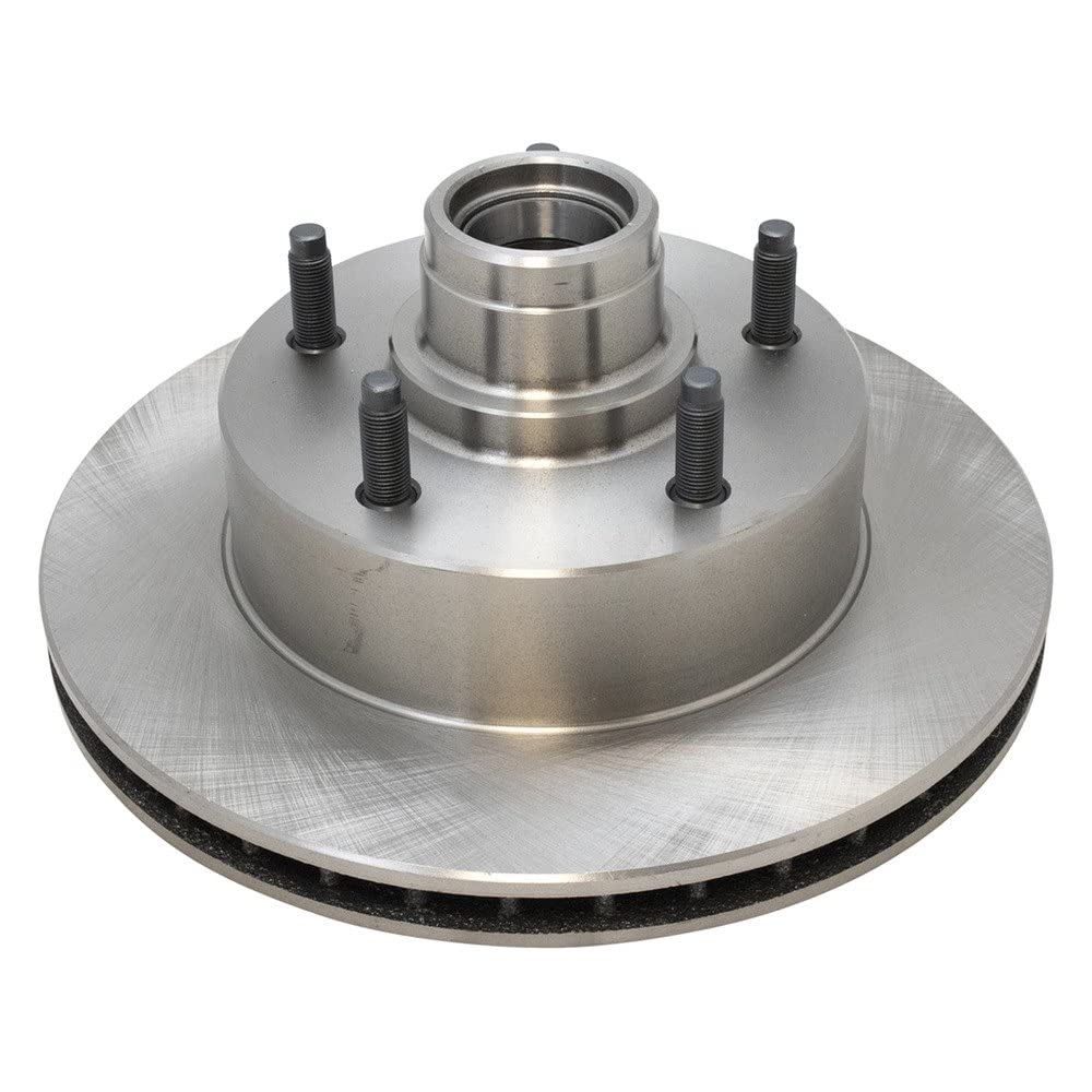 Trq Front Brake Rotors Set Vented Compatible With 1994-2001 Ford E-150 Econoline E-150 Econoline Club Wagon 1994-1996 F-150