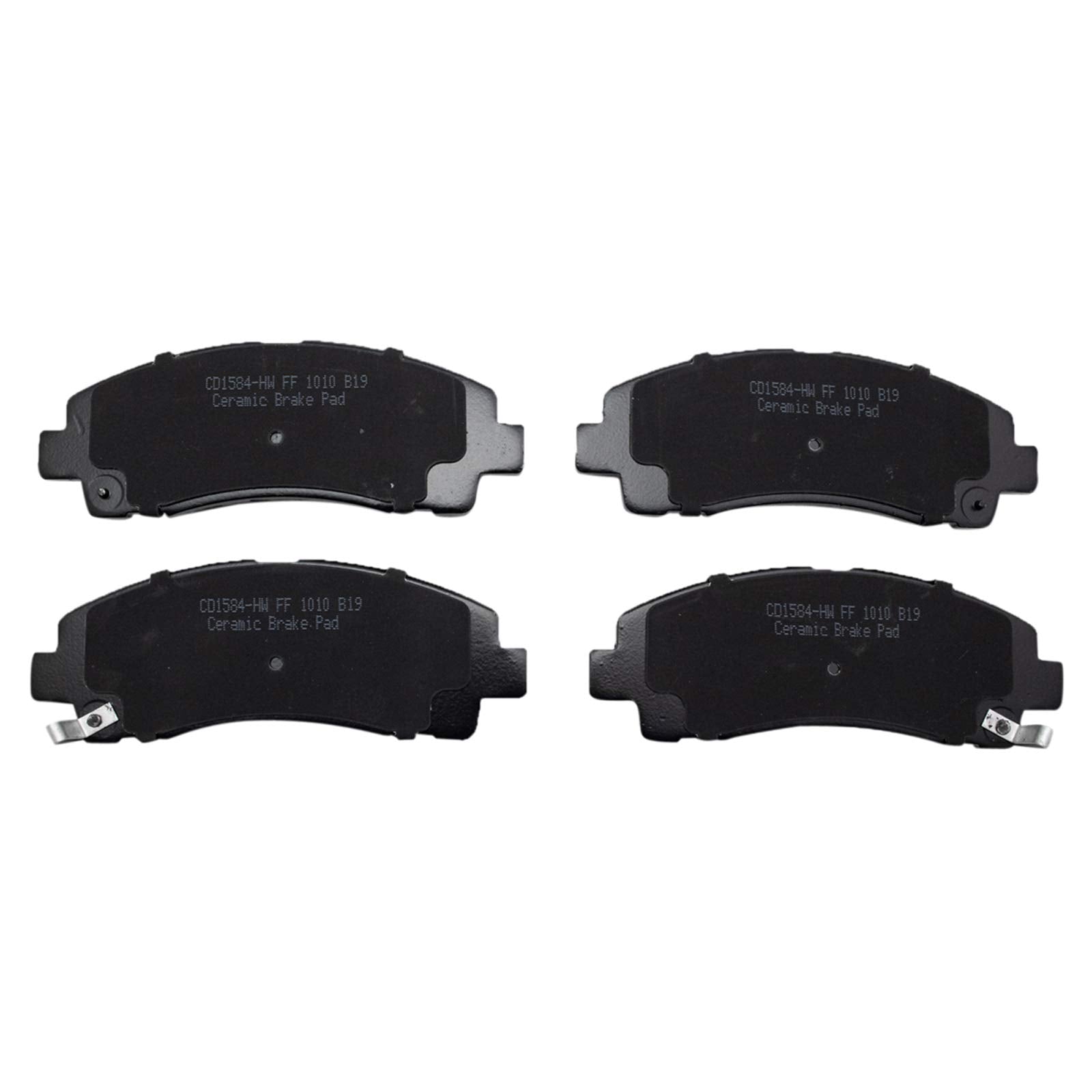 TRQ Front Brake Pads Ceramic Compatible with 2009-2014 Acura TL 2015-2020 TLX 2006-2014 Honda Ridgeline