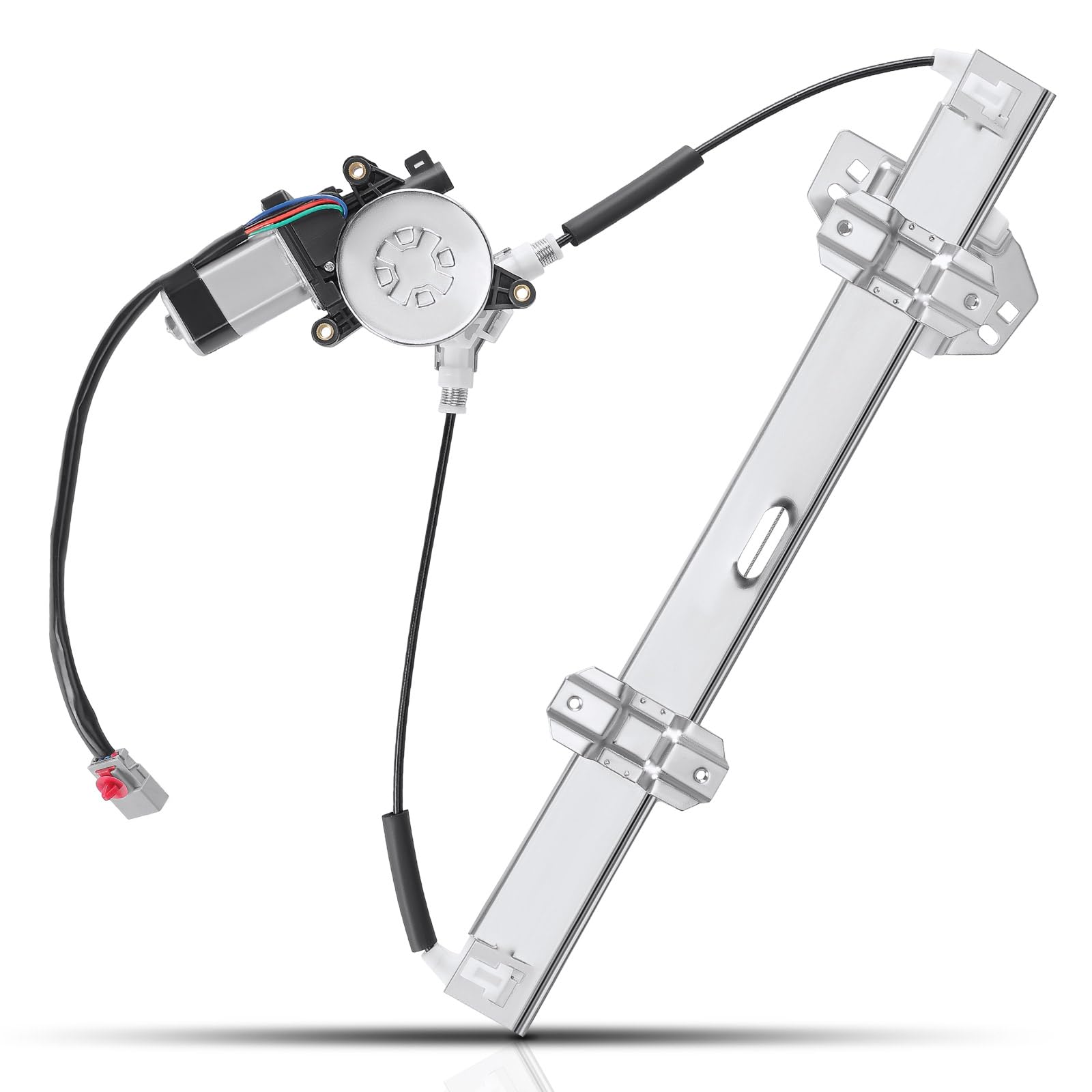 YHTAUTO Front Driver Side Power Window Regulator with 4-Pin Motor Assembly for Honda Civic 1996-2000, Sedan 4-Door