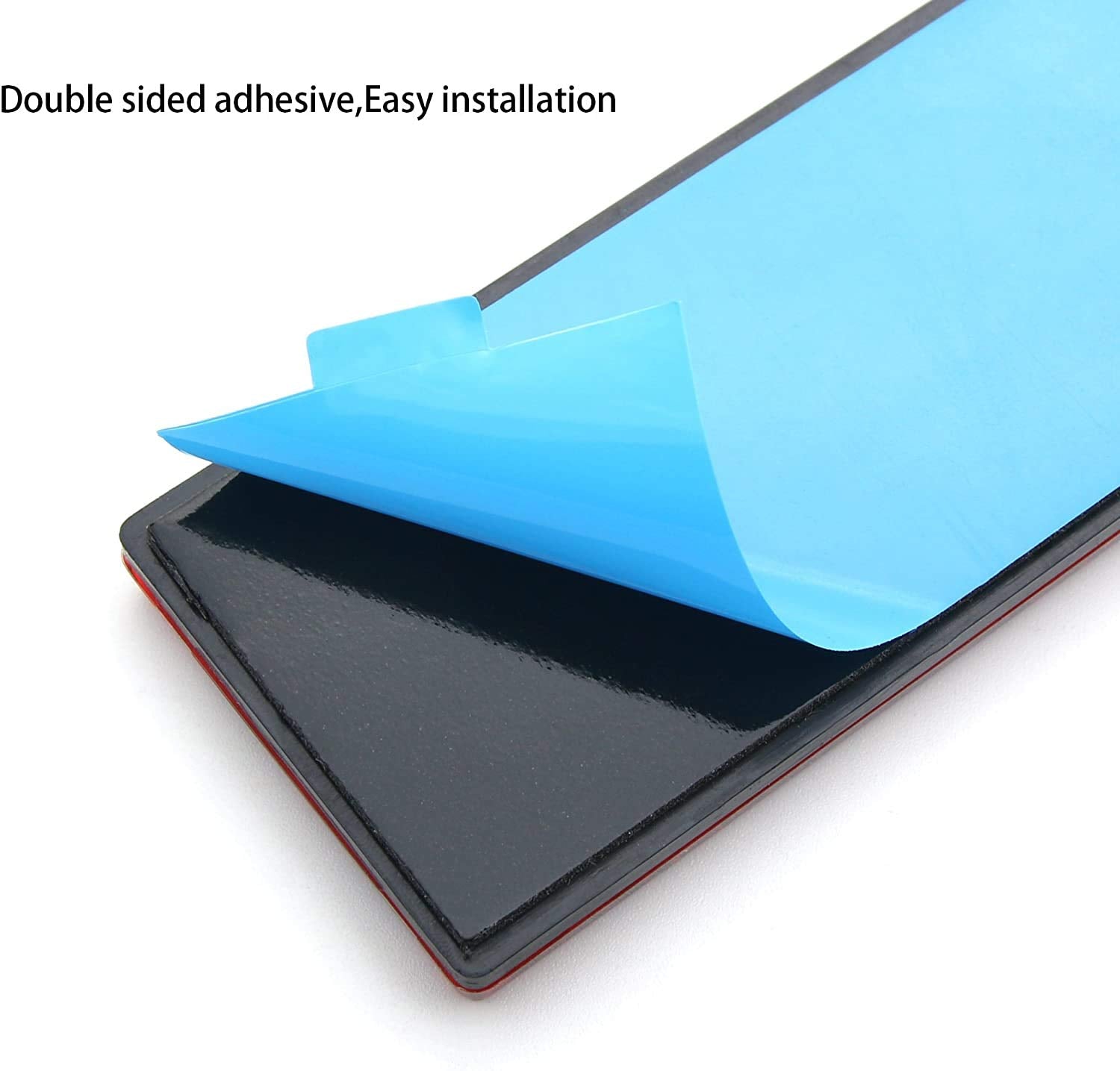 All Star Truck Parts] 10X Red Class A 80Mm X 35Mm 3.14'' X 1.4'' Rectangular Reflector Strong Stick-On 10 Pack For Trailers Truc