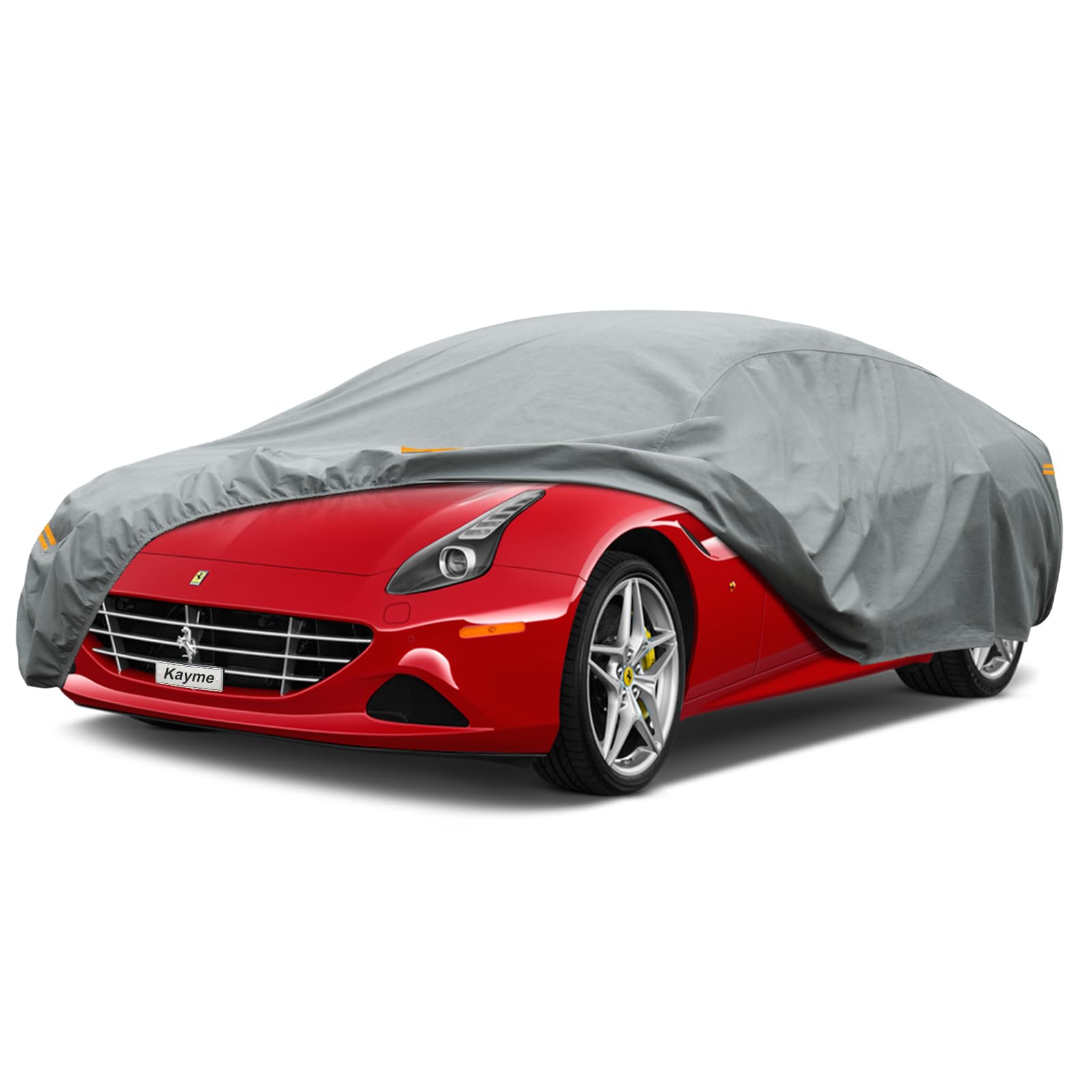 Kayme Heavy Duty Car Cover Custom Fit Ferrari 488 Gtb/488 Spider (2015-2019) Waterproof All Weather For Automobiles, Full Exteri