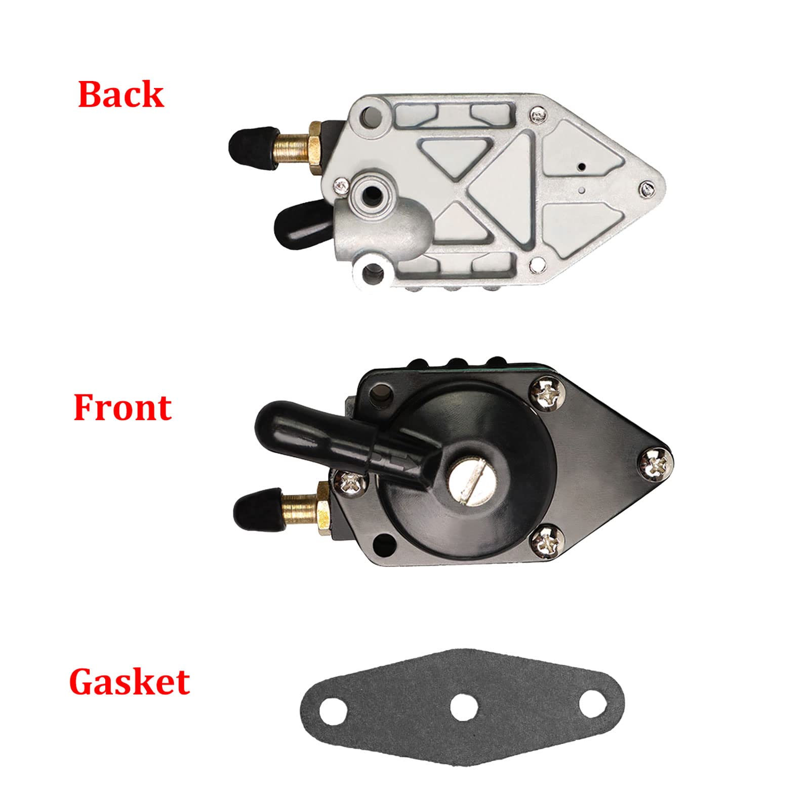 Outboard Fuel Pump With Gasket 18-7352 Fuel Pump 438556 433390 385784 Compatible With Johnson Evinrude 25-140Hp Boat Motor Johnson/Evinrude 18-7352