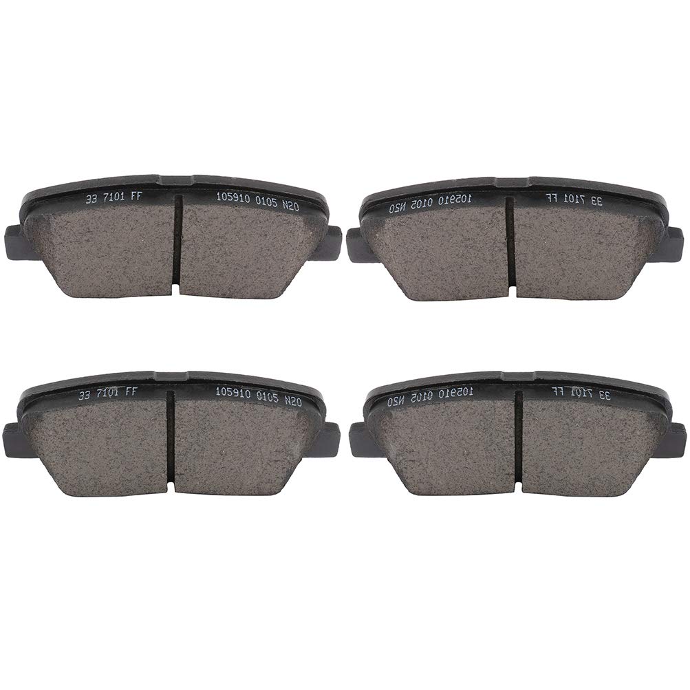 Cciyu D1284 Rear Ceramic Brake Pads Kits Fit For 07-09 For Hyundai Entourage,09 For Hyundai Genesis,10-16 For Hyundai Genesis Co