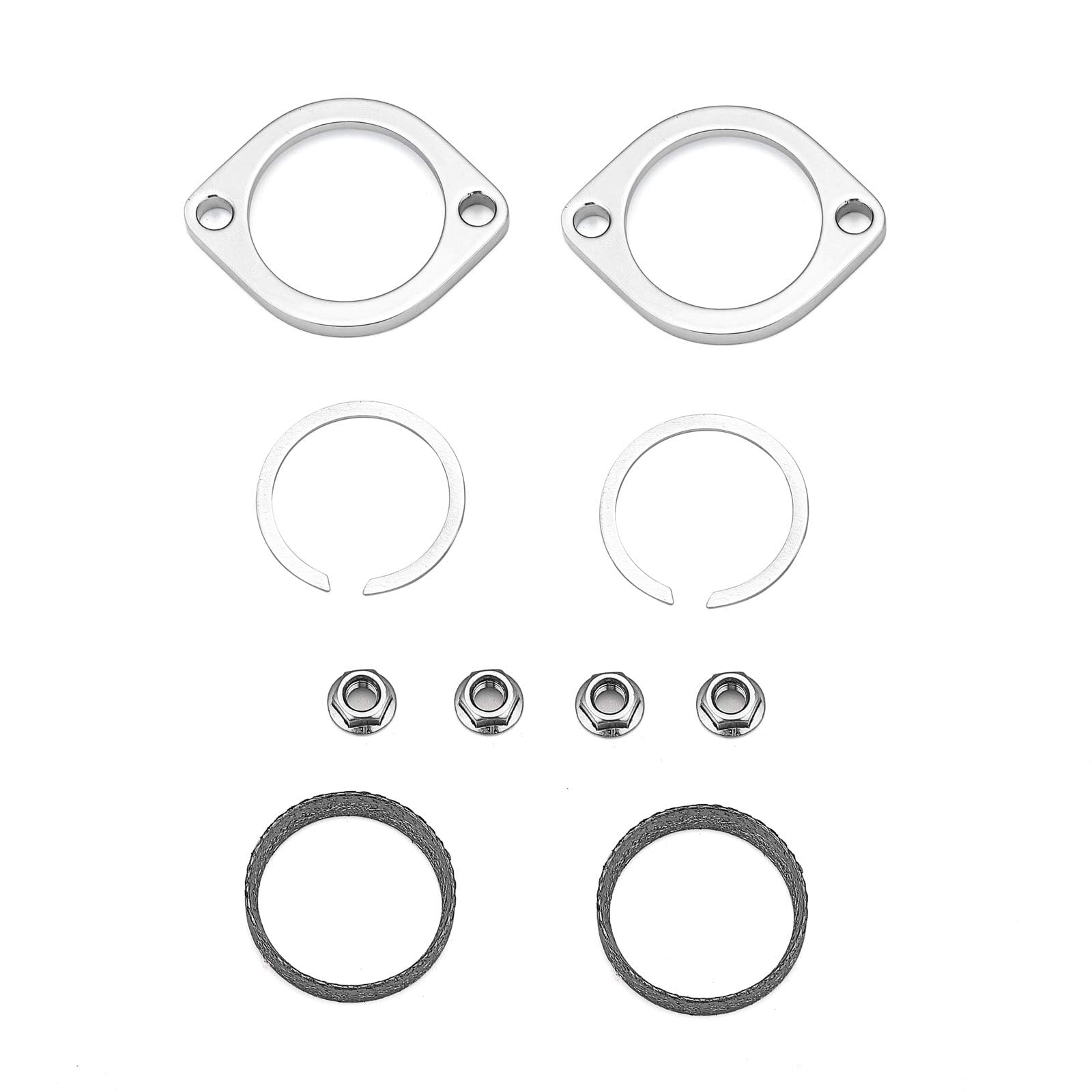 WeiSen Exhaust Flange Gasket Kit Compatible with 1984-UP Harley Big Twin Models and 1986- Later Evolution Sportster 1999-Present
