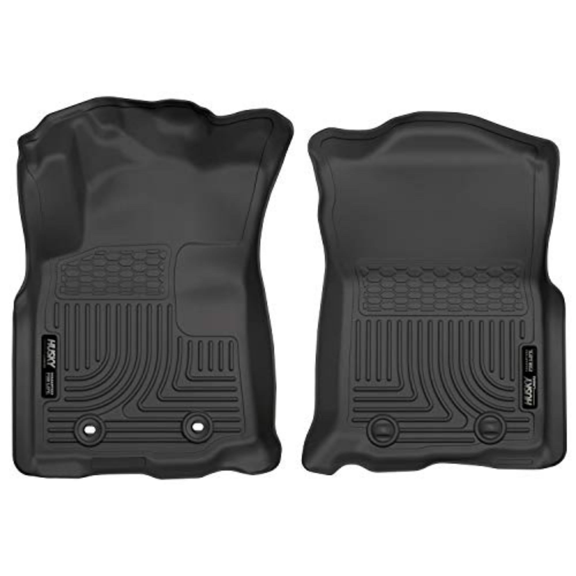 Husky Liners Weatherbeater Floor Mats | Fits 2016-2017 Toyota Tacoma, Double Cab & Access Cab (Automatic Trans) | Front Row, 2-P