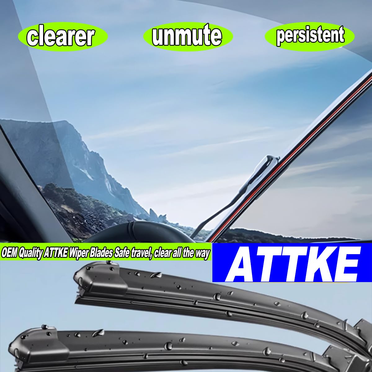 2 Wipers 26'' + 26'' Front Windscreen Wiper Blades For Mercedes W211 E Class 2003-2009 Sl Class Sl500 Sl55 Sl550 Sl600 2003-2012