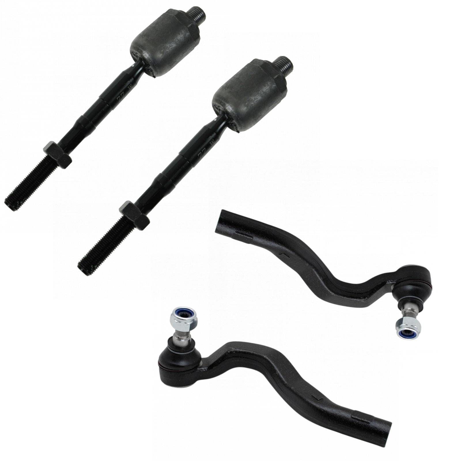 Trq Front Tie Rod Set Compatible With 1998-2003 Mercedes-Benz E320 2000-2002 E430