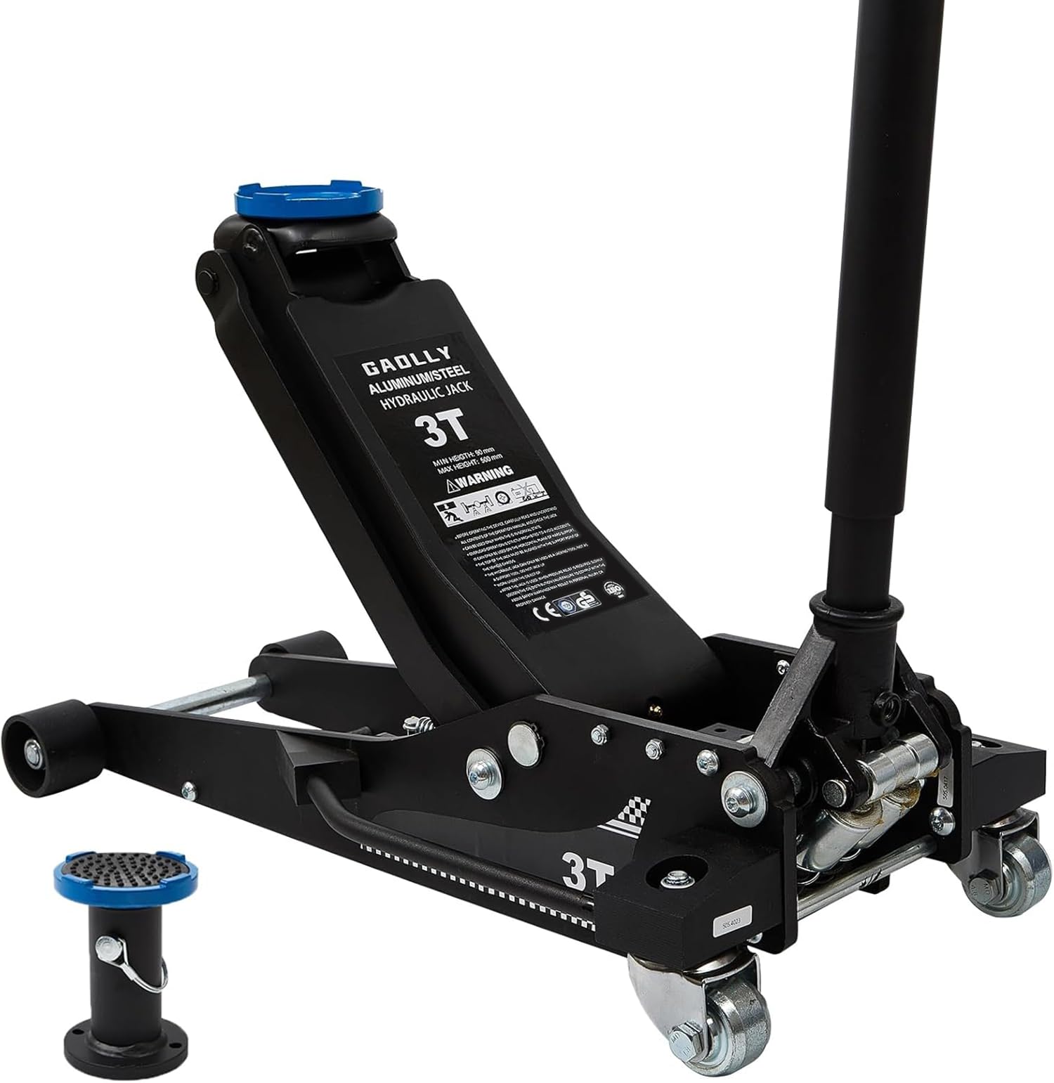 GAOLLY 3 Ton Floor Jack, Aluminum and Steel with Dual Pistons Quick Lift Pump for Sport Utility Vehicle, Low Profile Lifting Ran
