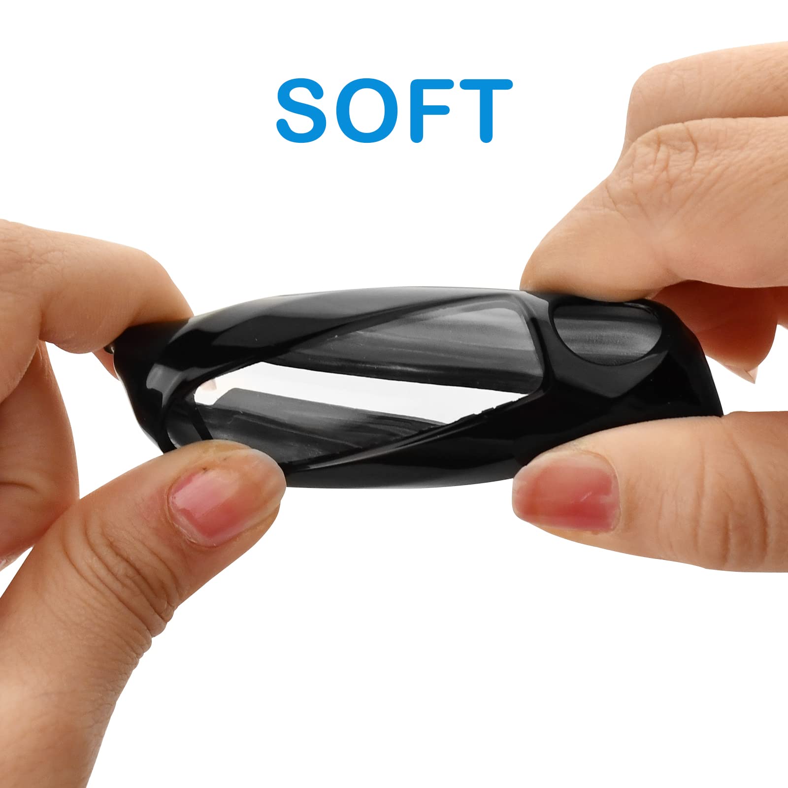 Xiyang Trade For Nissan Key Fob Cover With Keychain,Soft Tpu Key Case Shell Full Protection For Altima Rogue Maxima Sentra Infiniti Armada Sedan Murano Pathfinder Frontier 3 4 5 Button Holder (Black)