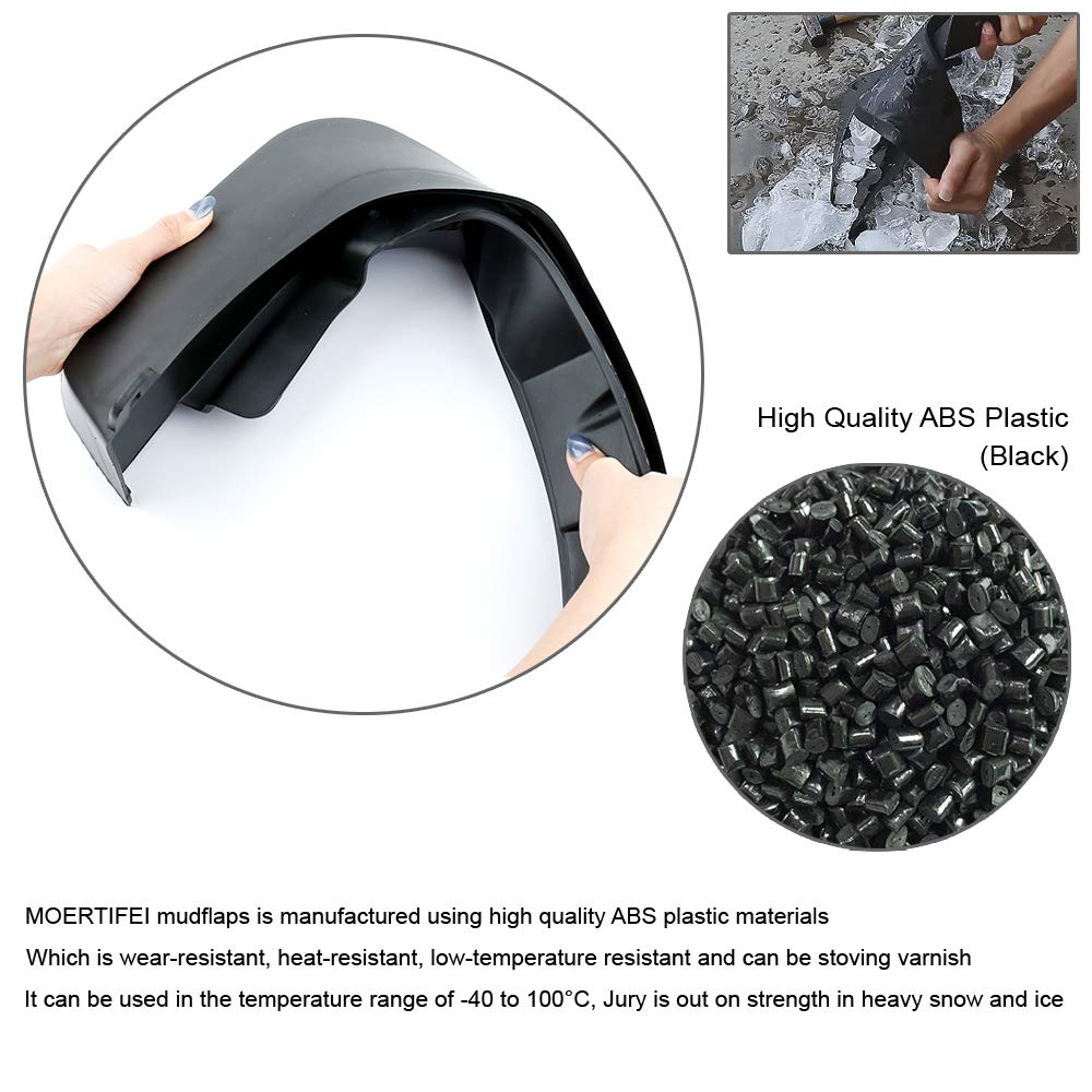 Moertifei Car Mudguard Fender Mud Flaps Splash Guards Compatible With Cadillac Ats 2013 2014 2015 2016 2017 2018