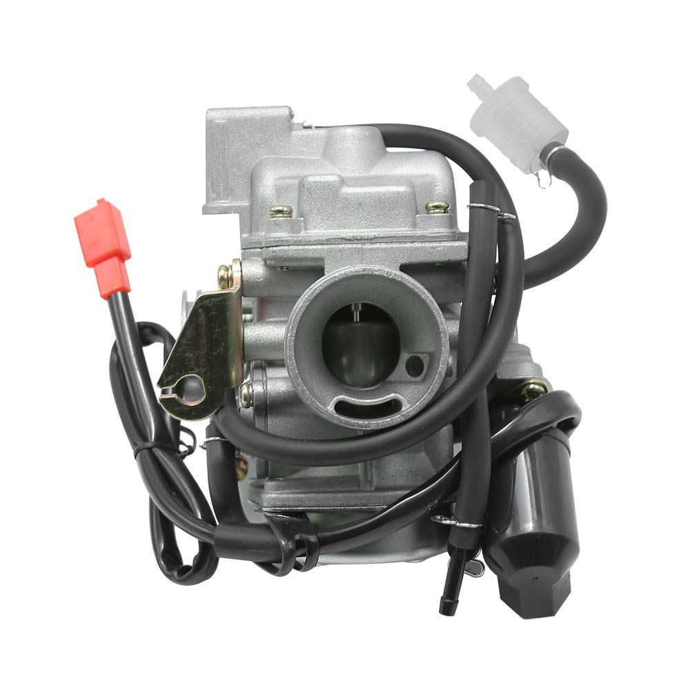 Anxingo Pd24J Carburetor For 4-Stroke Gy6 125Cc 150Cc Atv Go Karts Scooter Mopeds Qmj/Qmi157 Qmj/Qmi152 - Manifold Intake Fiamet