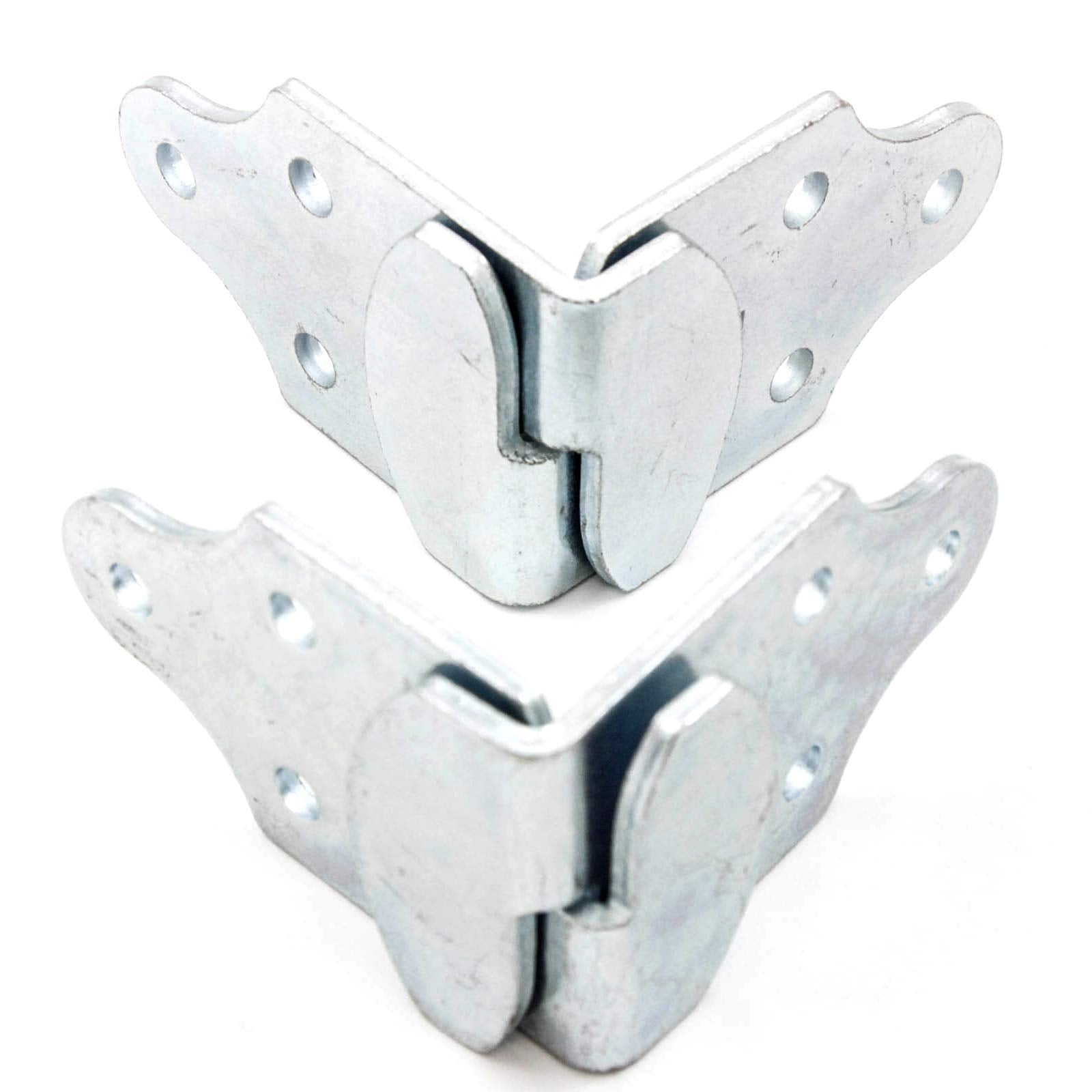 Red Hound Auto 4 Pc Stake Body Utility Trailer Rack Corner Connector Wood Panel Gate Side Latch Brackets Set - 4 Piece Makes 2 C