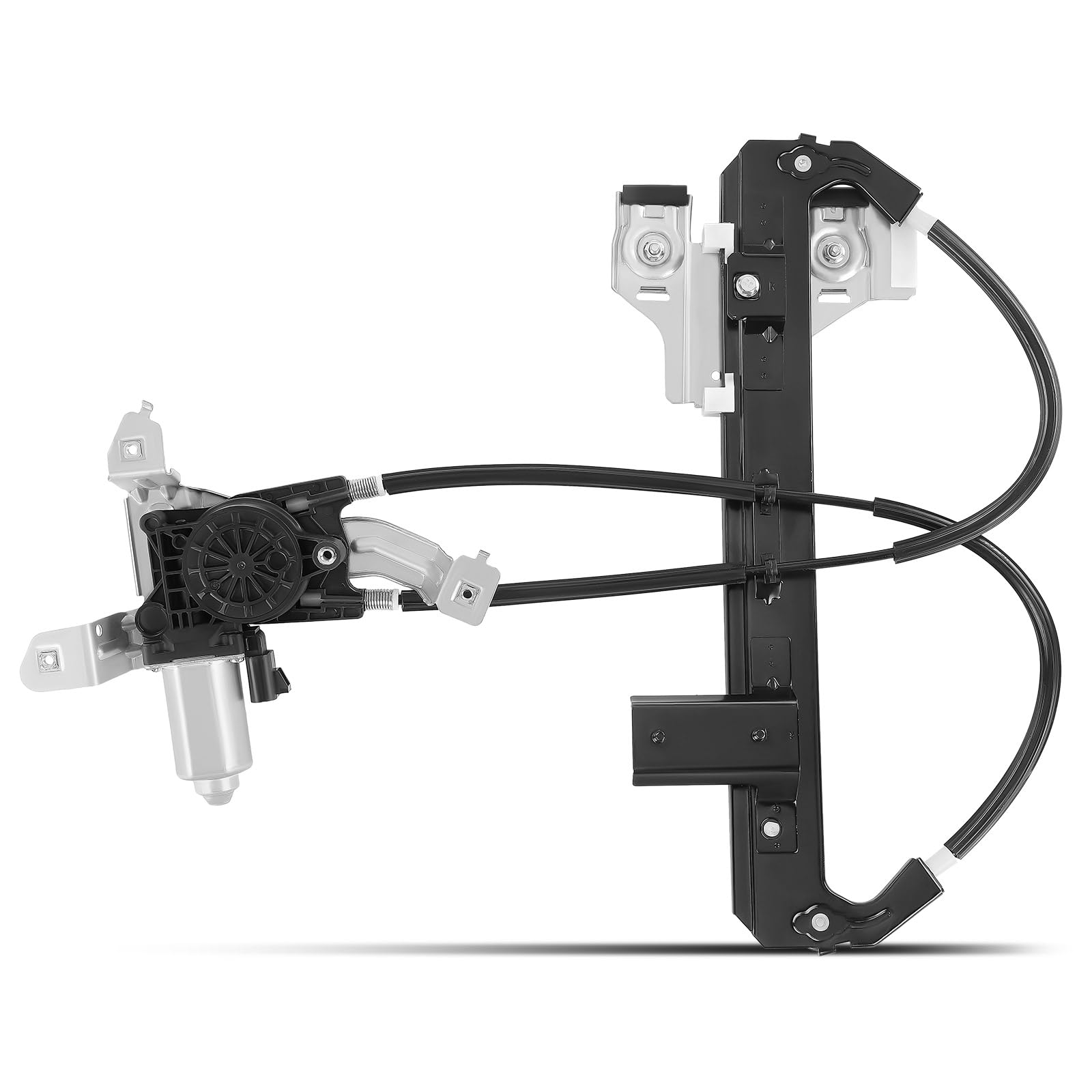 YHTAUTO Rear Passenger Side Power Window Regulator with 2-Pin Motor Assembly Compatible with Cadillac Escalade 2002-2006 & Chevy