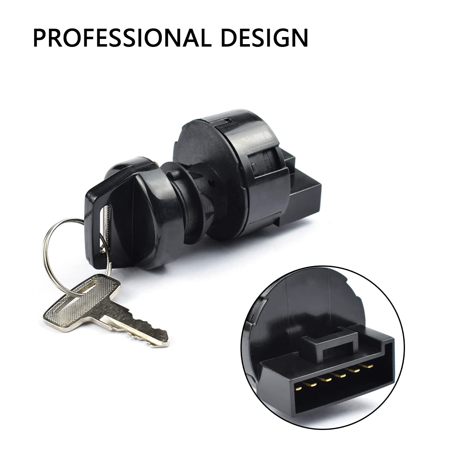 Ignition Switch with Key 3 Position Off/On/Start Compatible with Polaris Sportsman 400 500 570 600 700 800 Ranger 400 425 500 57