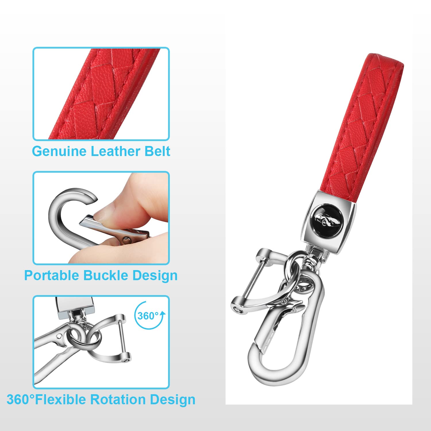 Qbuc For Toyota Key Fob Cover With Keychain Premium Tpu Key Fob Case Suitable For 2018-2024 Highlander Rav4 Camry Avalon C-Hr Co