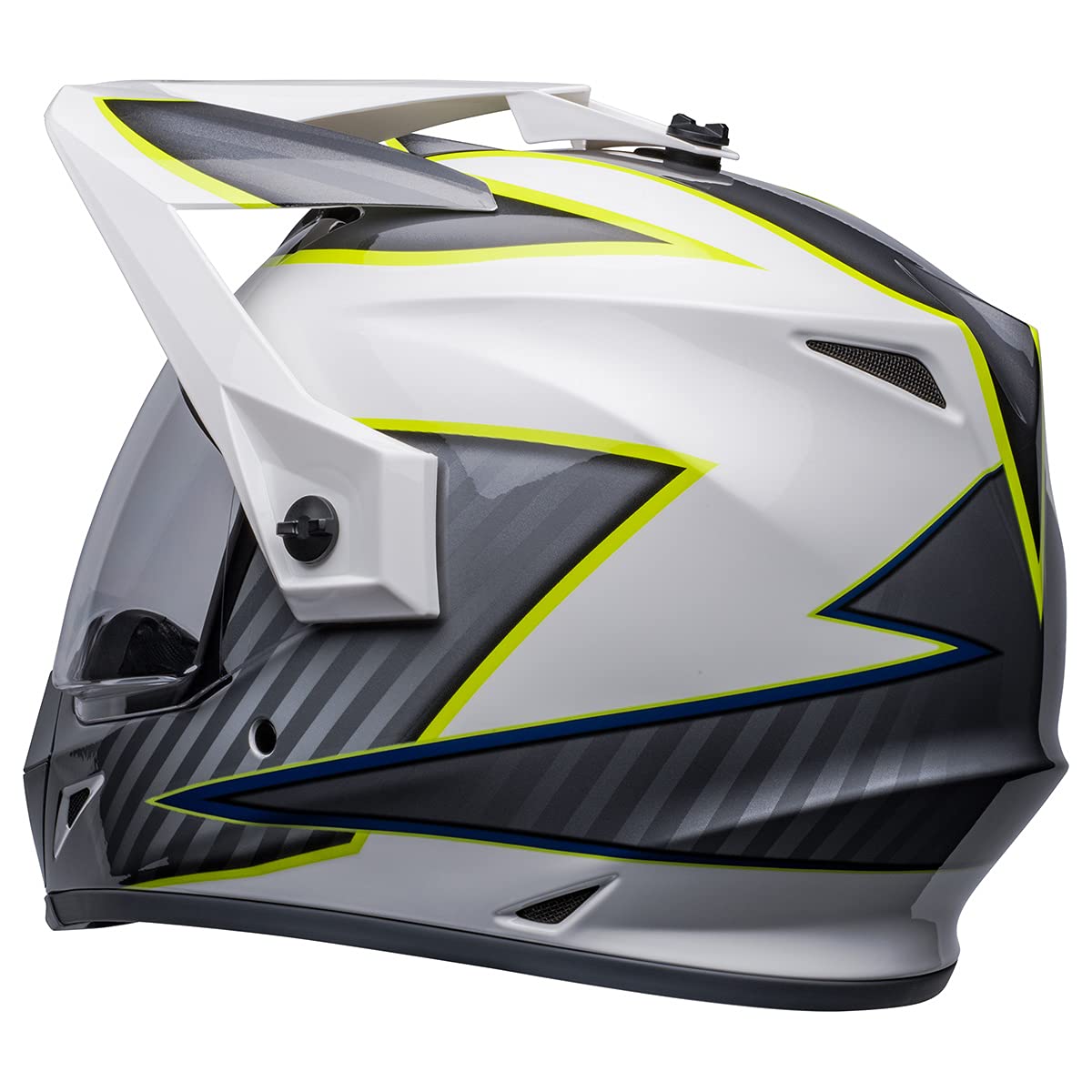Bell Mx-9 Adventure Mips Dirt Helmet (Dalton Gloss White/Hi-Viz Yellow - X-Large)
