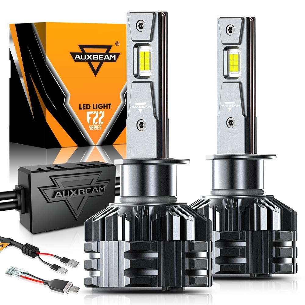 Auxbeam H1 H1Ll Fog Light, F22 Series H1 Powersports, 6500K 110W 24000Lm 700% Brighter H1 Light For Utv Atv Offroad Vehicles