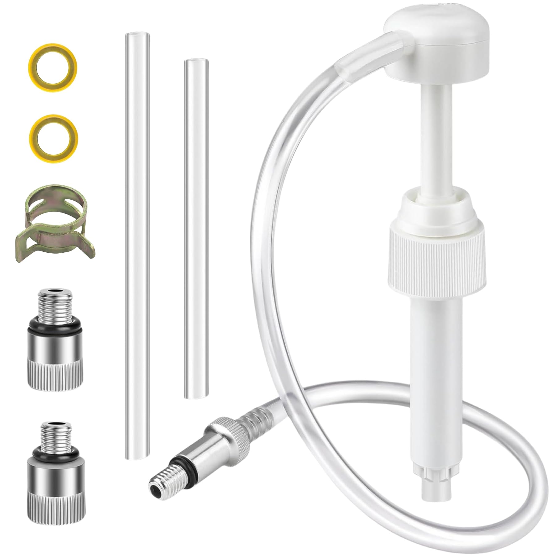 JLM MARINE Lower Unit Gear Oil Pump for Standard Quart Bottles Boat Marine Engine Lube Liquid Suction Filling Siphon Manual Hand