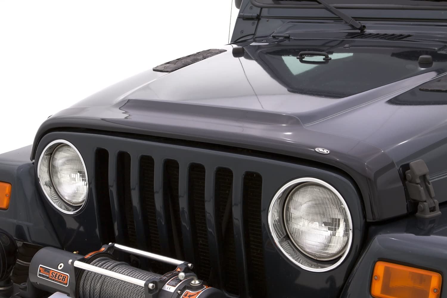 Auto Ventshade [Avs] Aeroskin / Hood Protector | Fits 1987 - 2006 Jeep Wrangler, 1 Pc. | Smoke - 322091