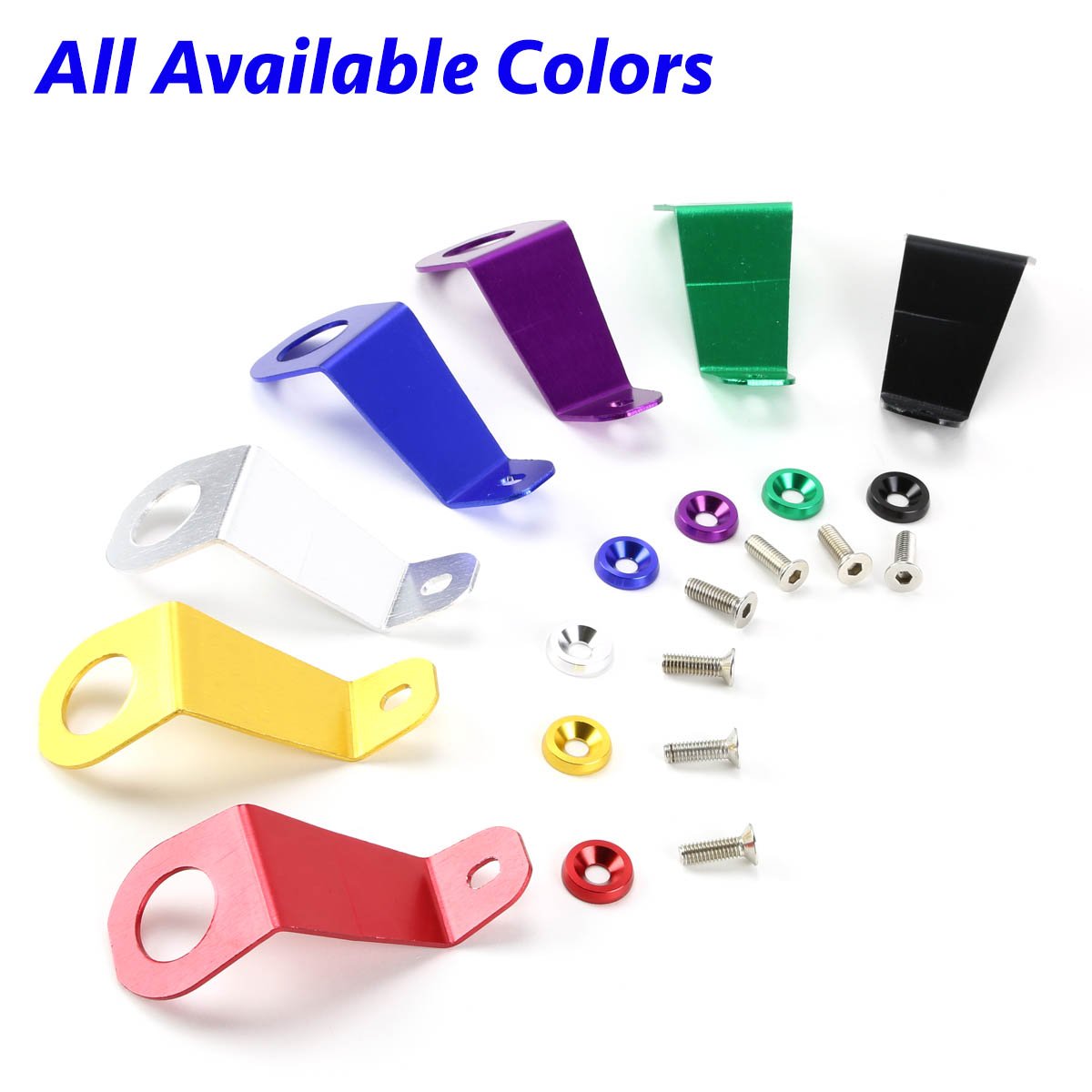 Auto Dynasty Compatible with Honda Civic EG Billet Aluminum Radiator Stay Mount Bracket+Washer (Red)