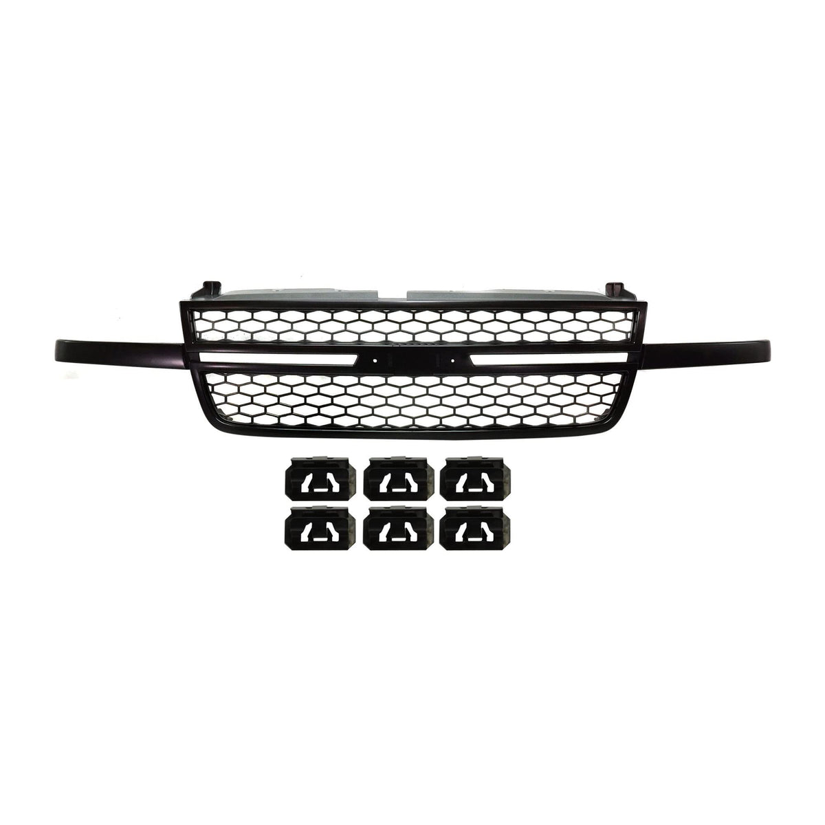 Garage-Pro Grille Assembly Compatible with Chevrolet Silverado 1500 2003-2006, Chevrolet Silverado 1500 Classic 2007 Textured Bl