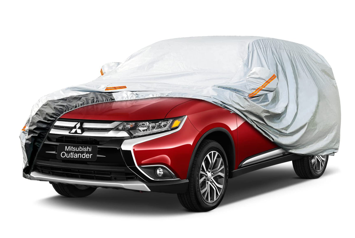 Gunhyi Car Cover Custom Fit Mitsubishi Outlander (2005-2025) Waterproof For Automobiles, Oxford Sun Rain Dust Snow Protection (S