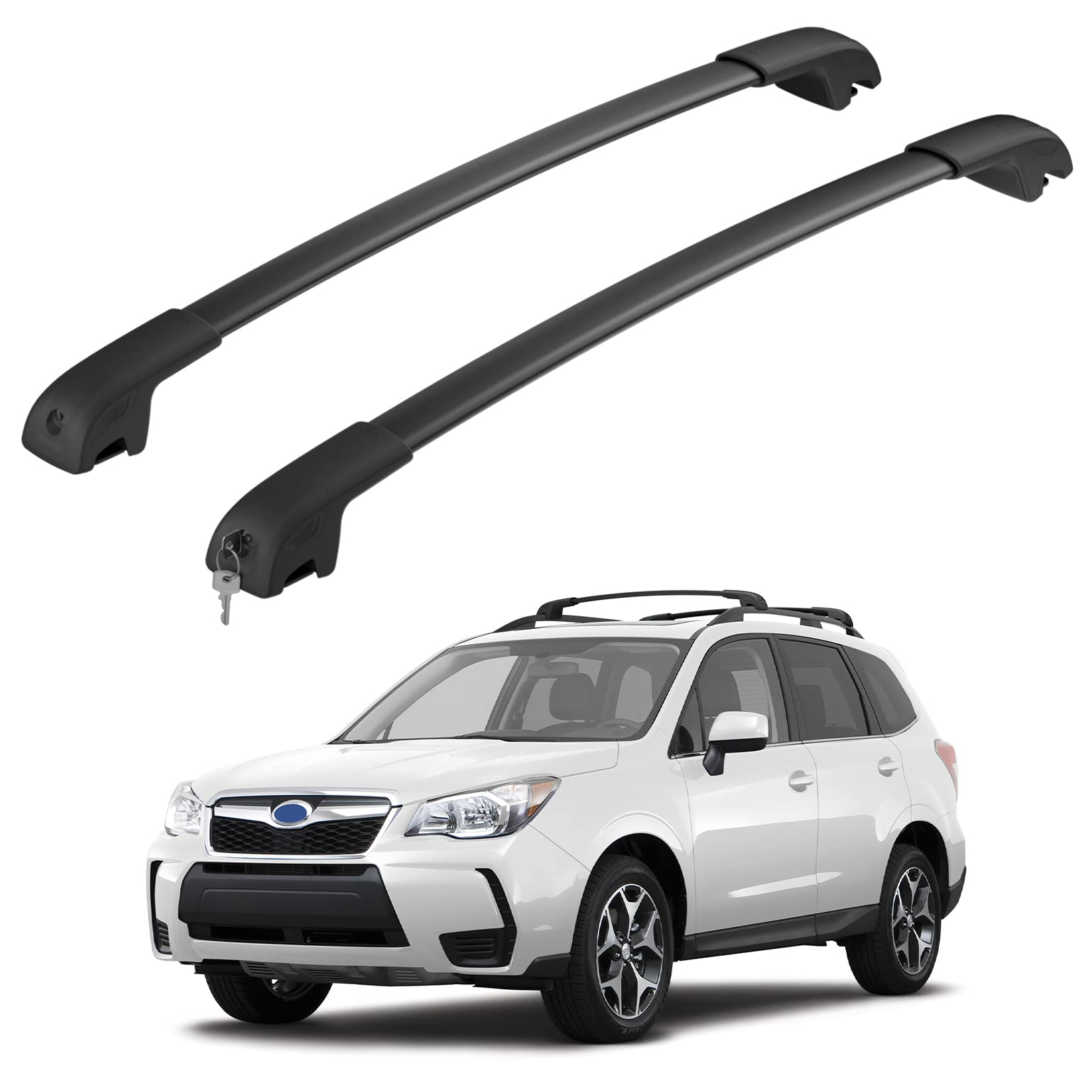 Hmmtyrack Lockable Car Roof Rack Cross Bars Compatible With Subaru Forester 2014-2025, Aluminum Cross Bar For Rooftop Cargo Carr