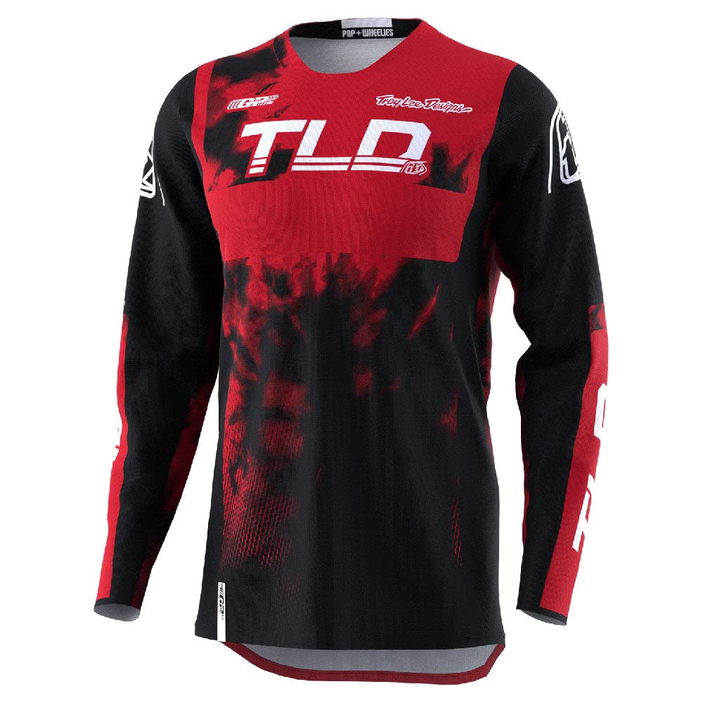 Troy Lee Designs Offroad Motocross Dirt Bike Atv Motorcycle Powersports Racing Jersey Shirt For Youth, Gp (Astro Red/Black, Md)