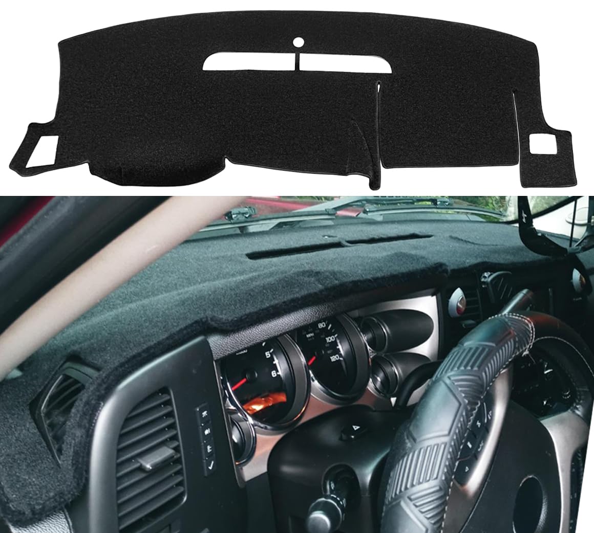 Dash Cover Custom Fit For Chevy Chevrolet Silverado 1500 Lt/Wt 2007-2013 2500 Hd / 3500 2007-2013, Gmc Sierra .Dashboard Pad Car