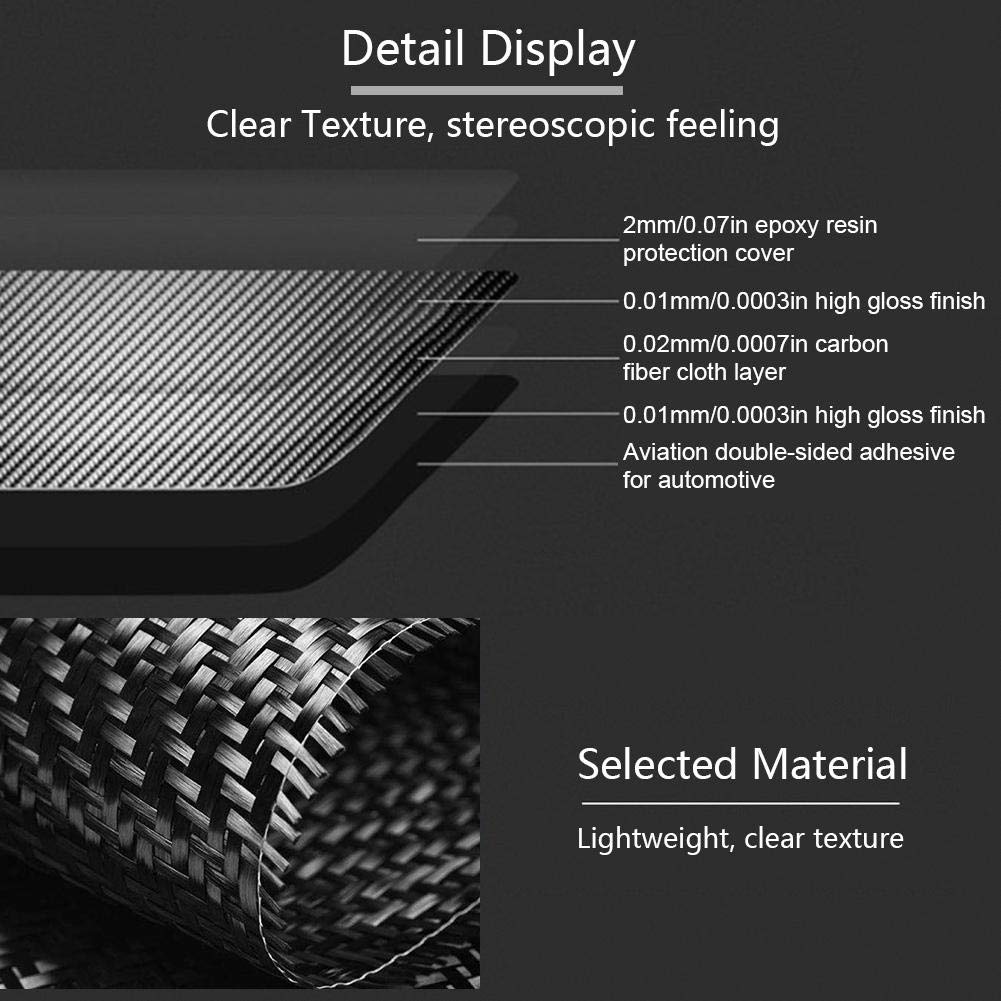 Console Control Panel Strips, 2Pcs Car Decorative Sticker Frame Cover Trim Fit For Benz C-Class W205 Glc C180 C200L C260L