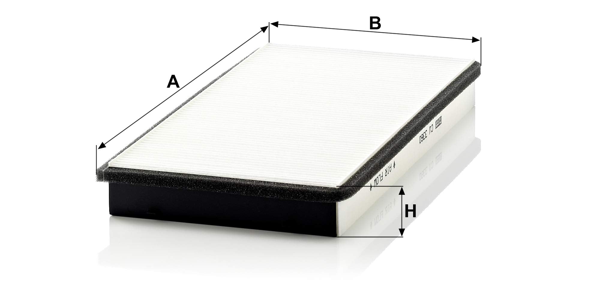 Mann Filter Cu 3360 Cabin Filter For Select Porsche Models