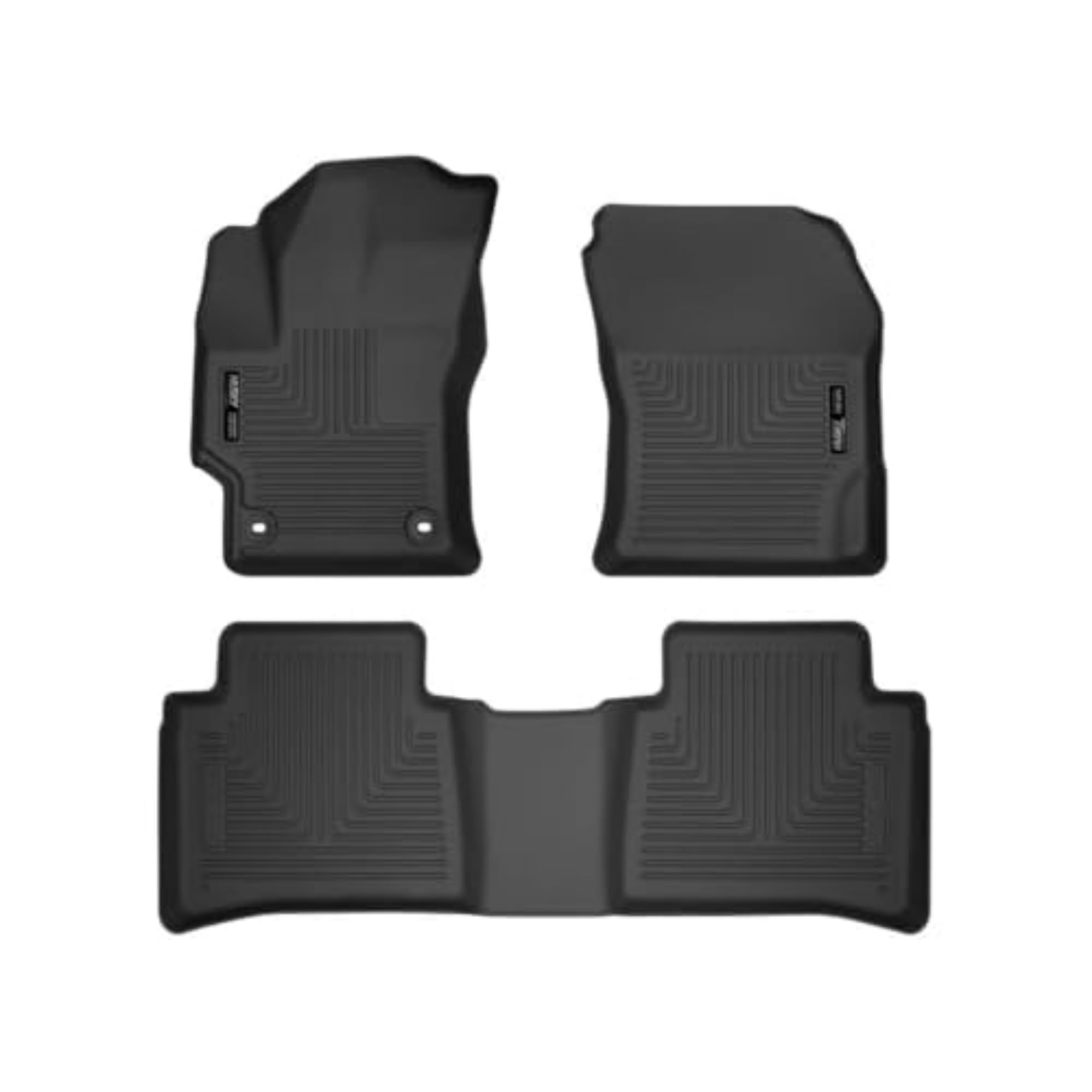 Husky Liners Weatherbeater Floor Mats | Fits 2020 - 2025 Toyota Corolla, Sedan | Front & 2Nd Row, 3-Pc Black - 95751