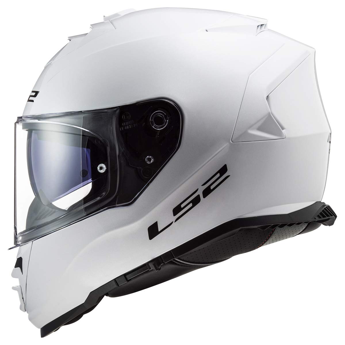 Ls2 Helmets Assault Full Face Motorcycle Helmet W/Sunshield (Gloss White - Medium)