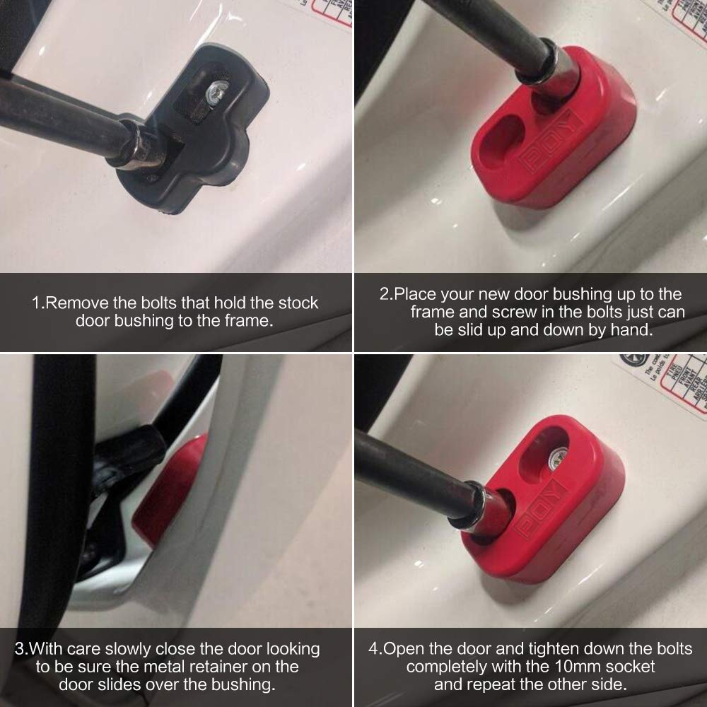 Pqy 2Pcs Door Lining Bushings Replacement Compatible With Mazda Na, Nb, Nc, Nd Mx-5 Miata Door Bushings All Miata Generations