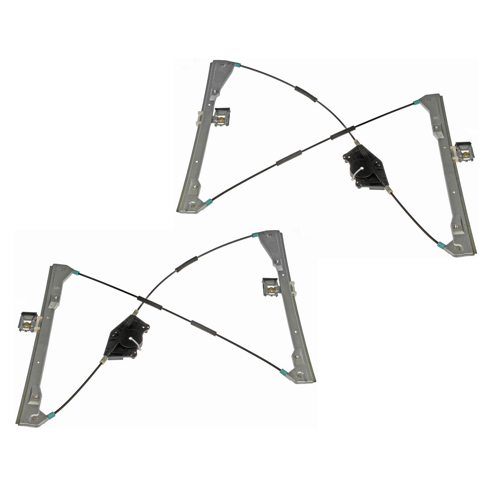 Trq Front Power Window Regulator Set Compatible With 1998-2010 Volkswagen Beetle