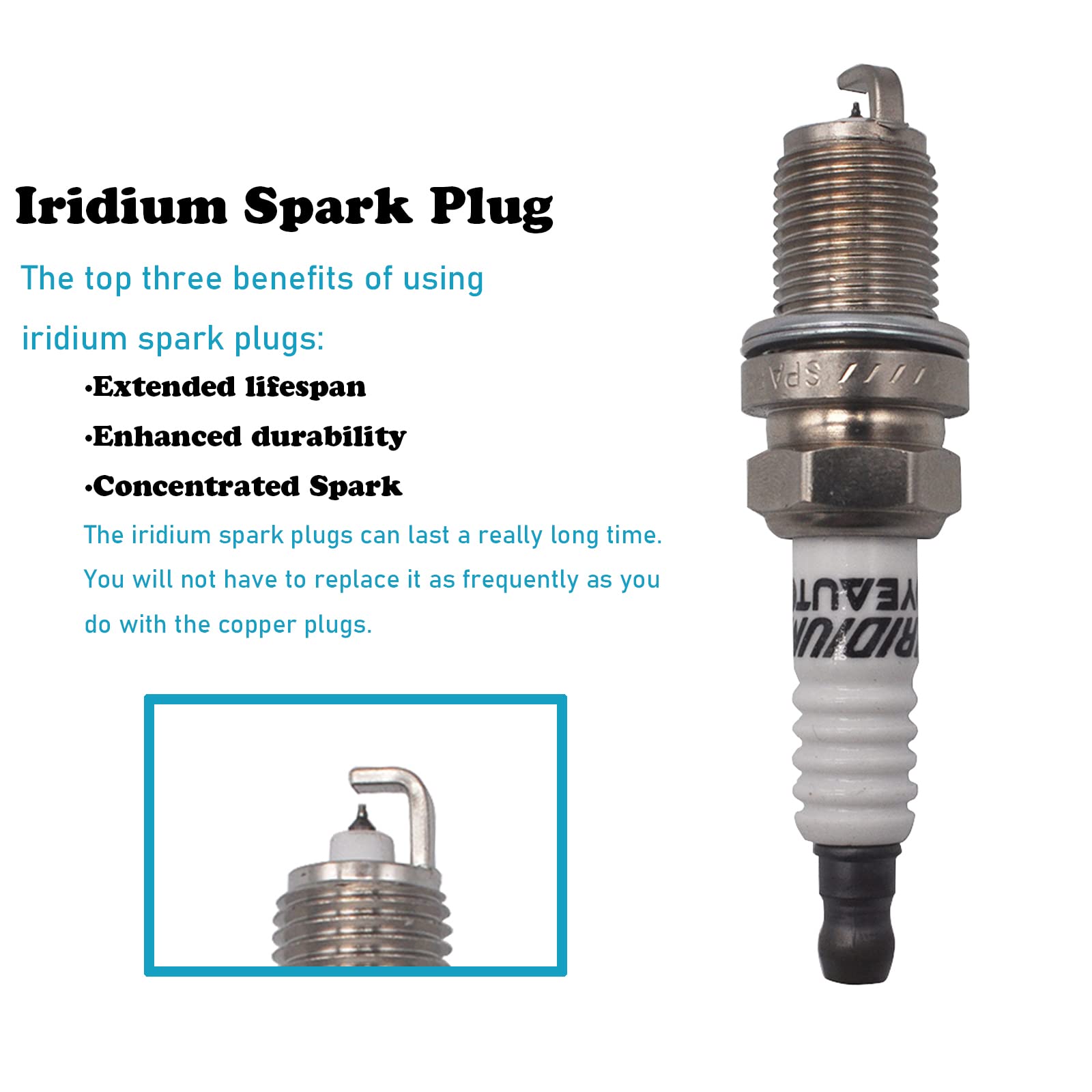 Uf242 Ignition Coil Pack 30520-P8E-A01 And Iridium Spark Plugs 4503 Set Of 6 Fit For Honda Accord 2000-2007,Odyssey 1999-2010,Pilot 2003-2008,Ridgeline 2006-2008 Acura Mdx 2001-2008,Tl 1999-2008 V6
