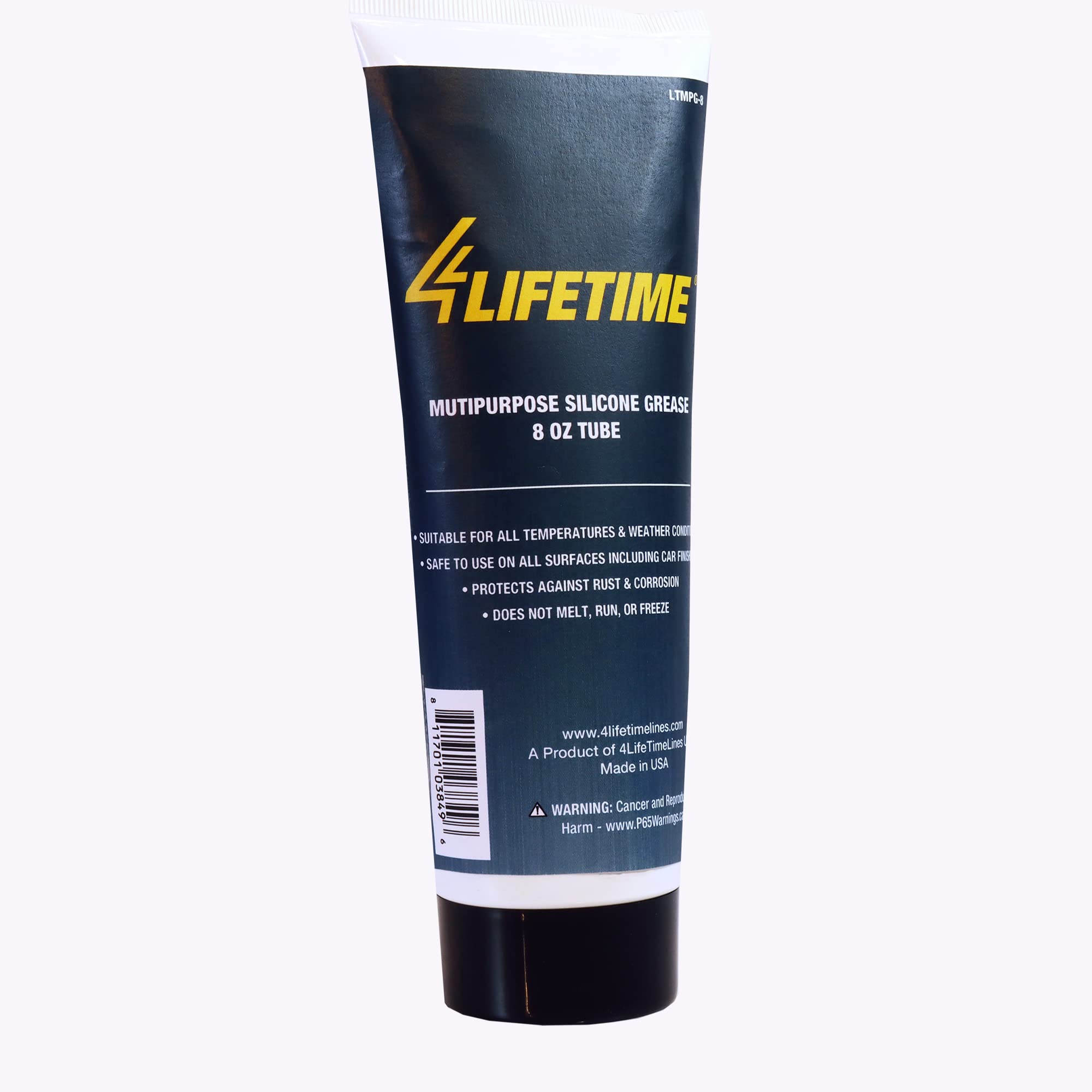 4LIFETIMELINES Multipurpose Silicone Grease for Use on All Surfaces - Non-Melting, No Drip, No Freeze, Long-Lasting Lubrication 