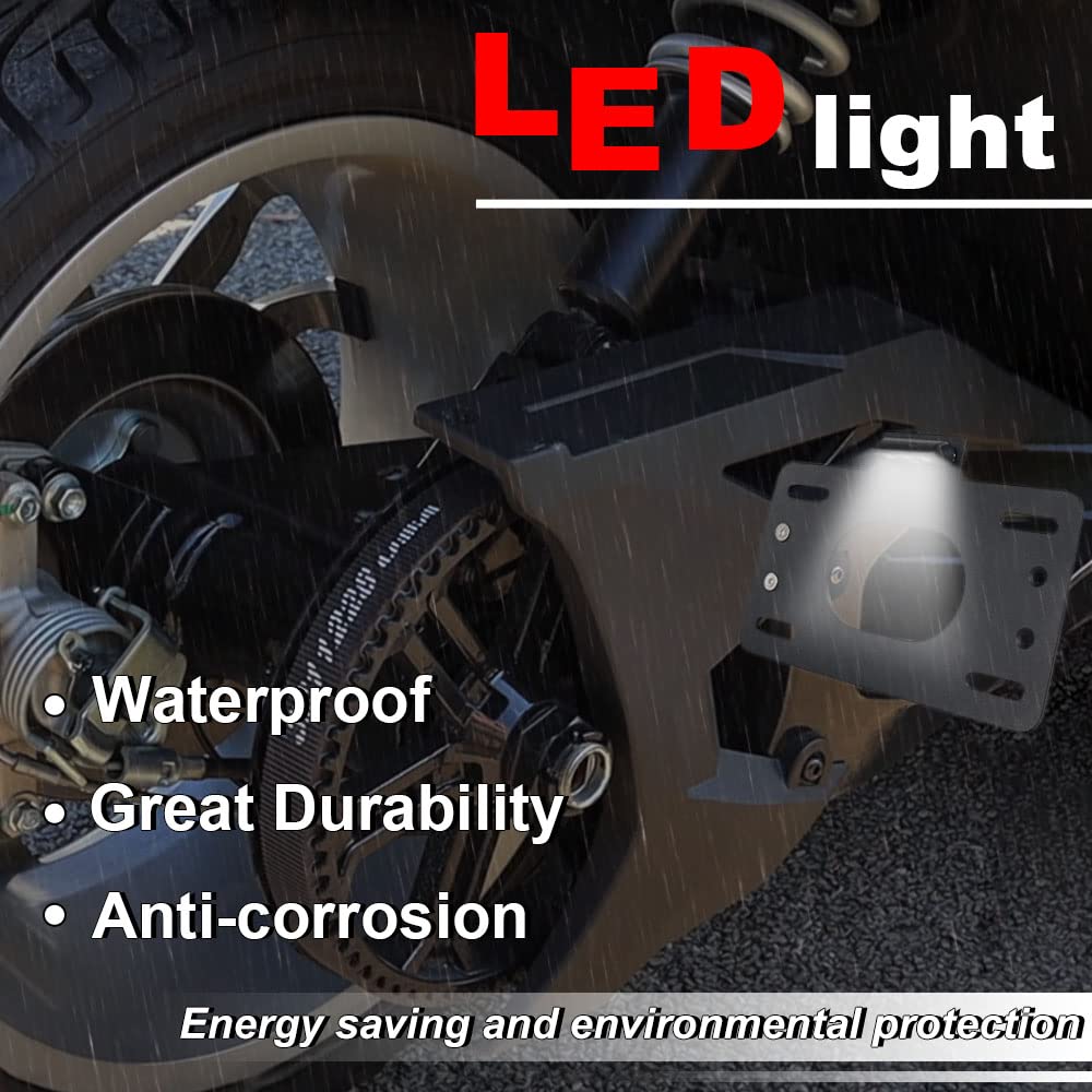 Rearace Led Swingarm License Plate Relocator Kit Compatible With Polaris Slingshot Sl Le/Base 2015-2017, Slingshot Sl 15-23/Slr