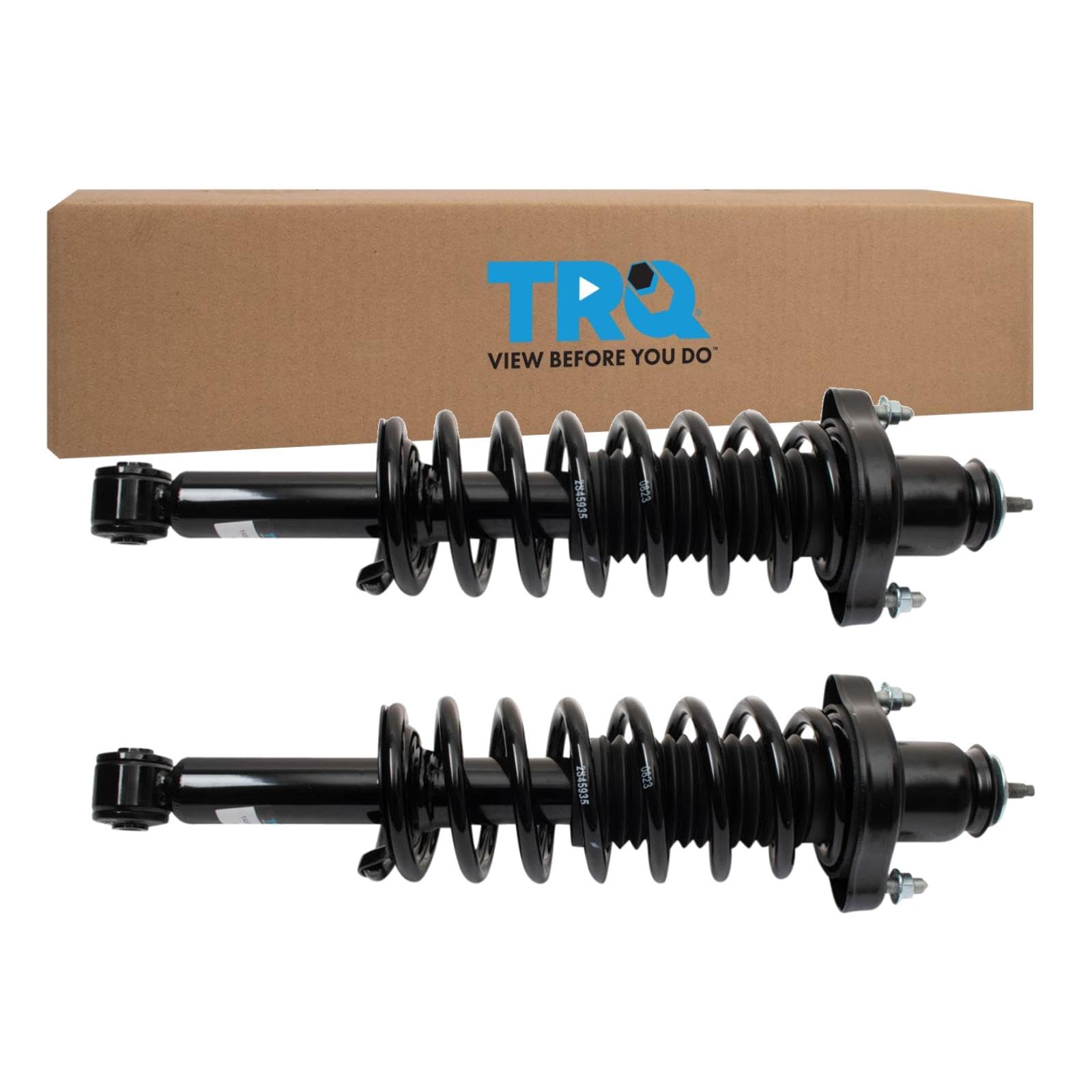 Trq Rear Shock & Spring Assembly Set Compatible With 2008-2013 Mitsubishi Outlander