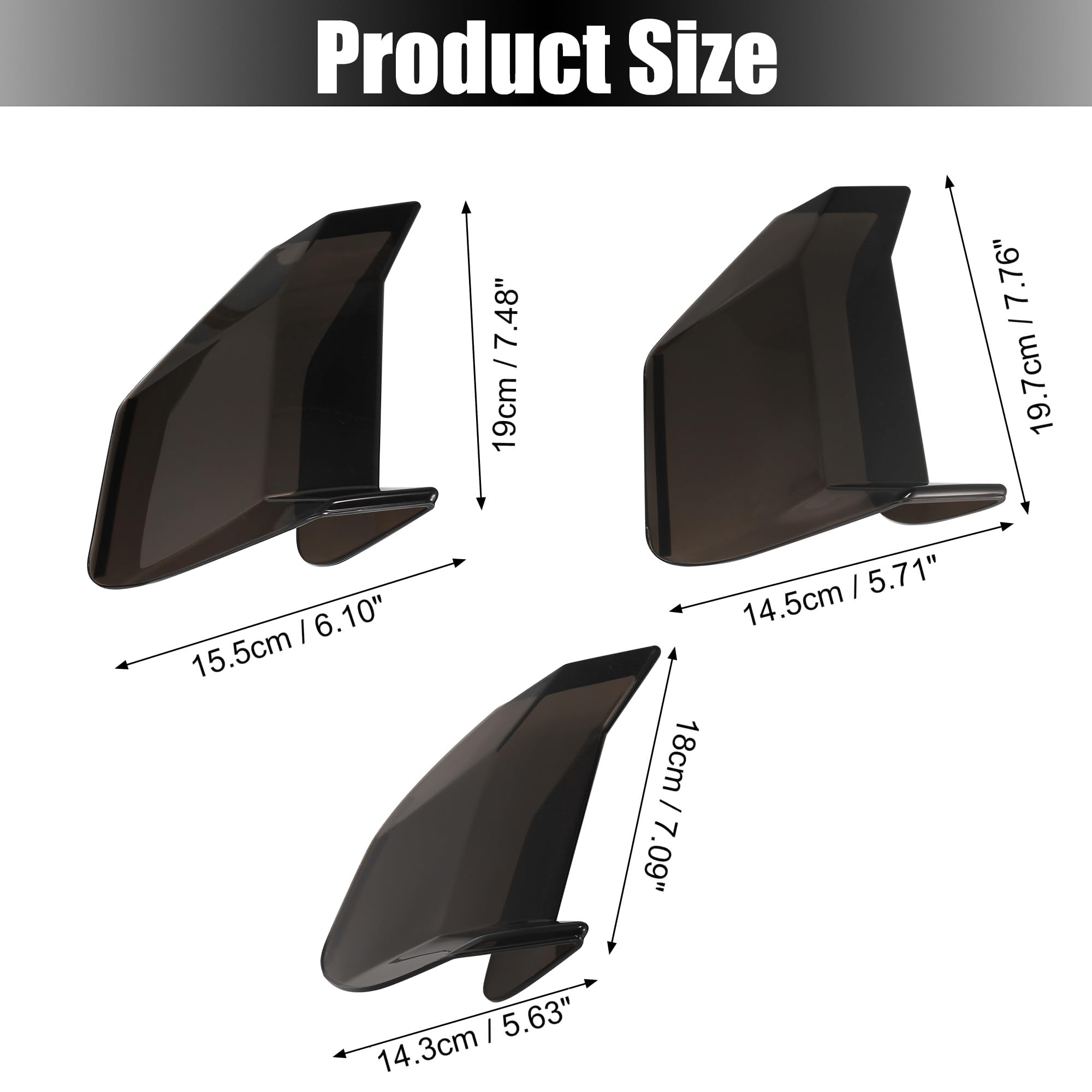 Black Tail Light Lamp Lens Cover Guard Trim Frame Bezels Decoration Accessories Compatible With Ford Mustang 2018 2019 2020 2021