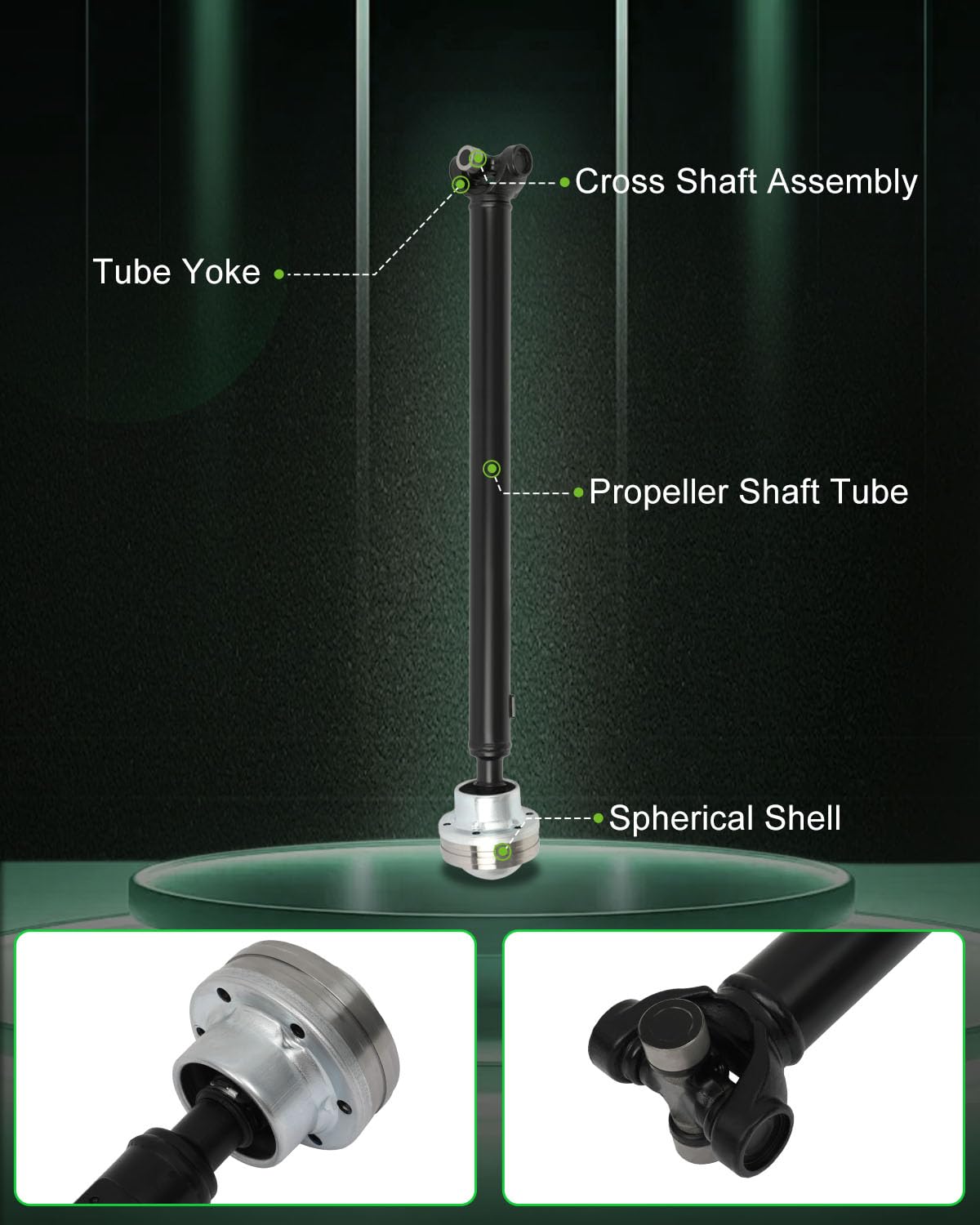Scitoo 28.39'' Front Drive Shaft Assembly Propeller Shaft Compatible For Ford Explorer For Mercury Mountaineer 1997-2001 65-9294