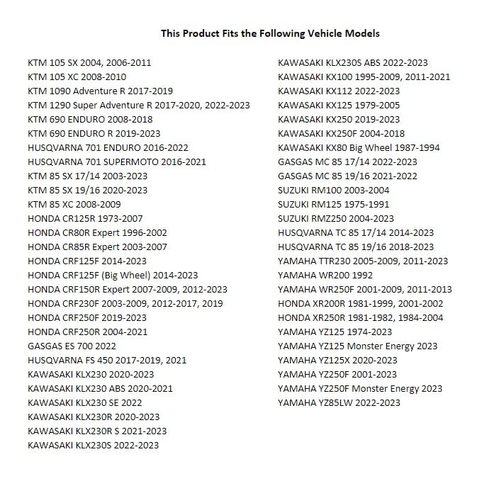 Tusk Motorcycle Rim Lock 1.85'